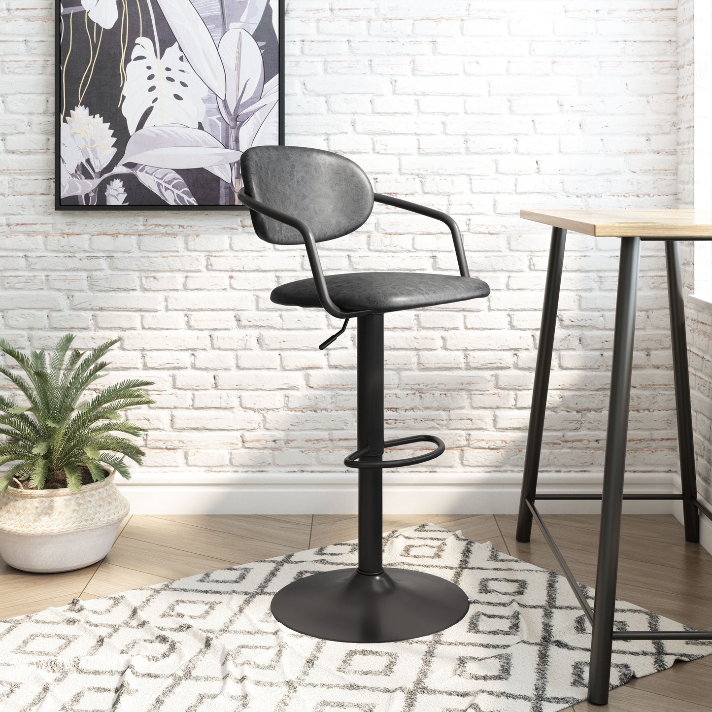 Kirby Barstool Vintage Black