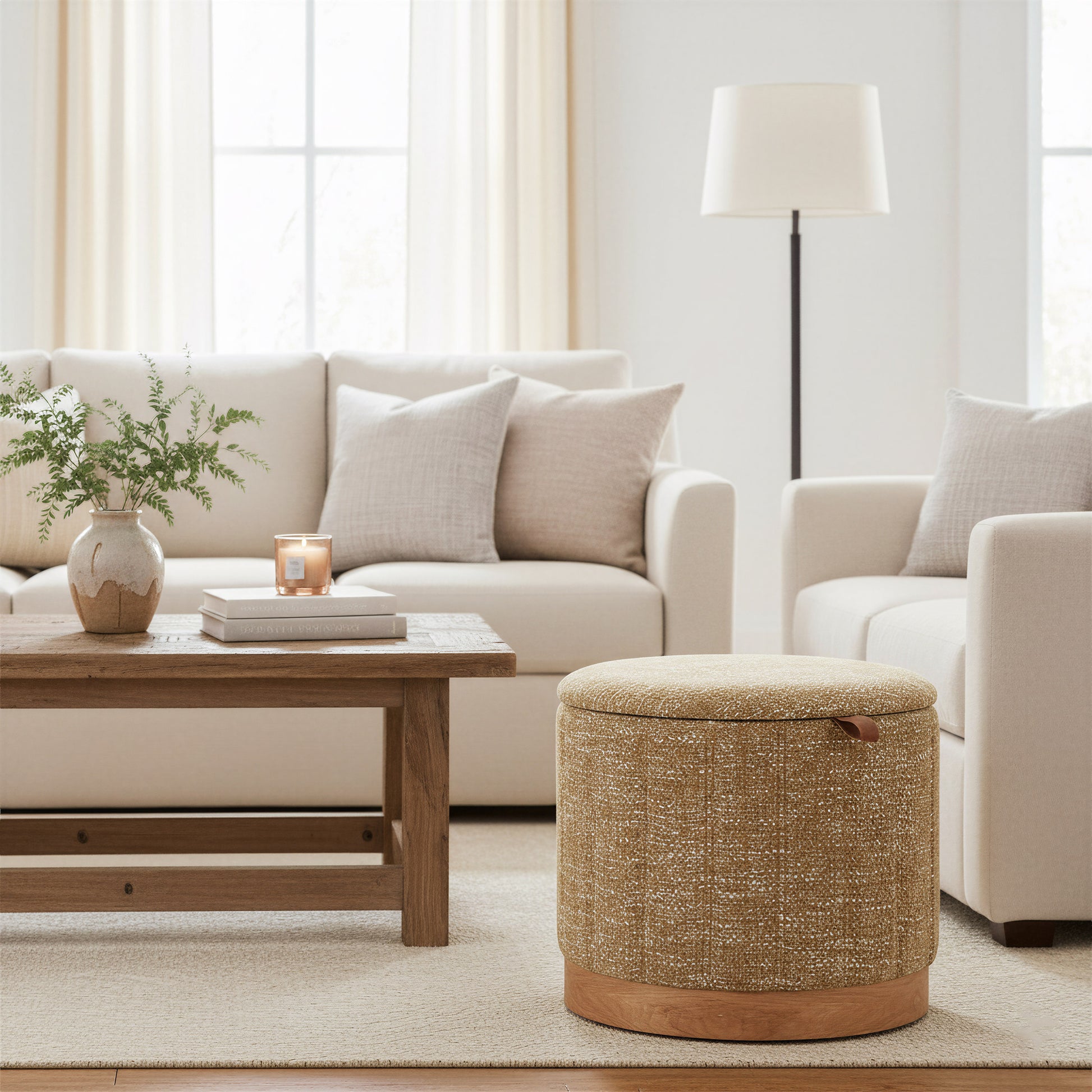 Fije Storage Ottoman Oat Yellow - 9