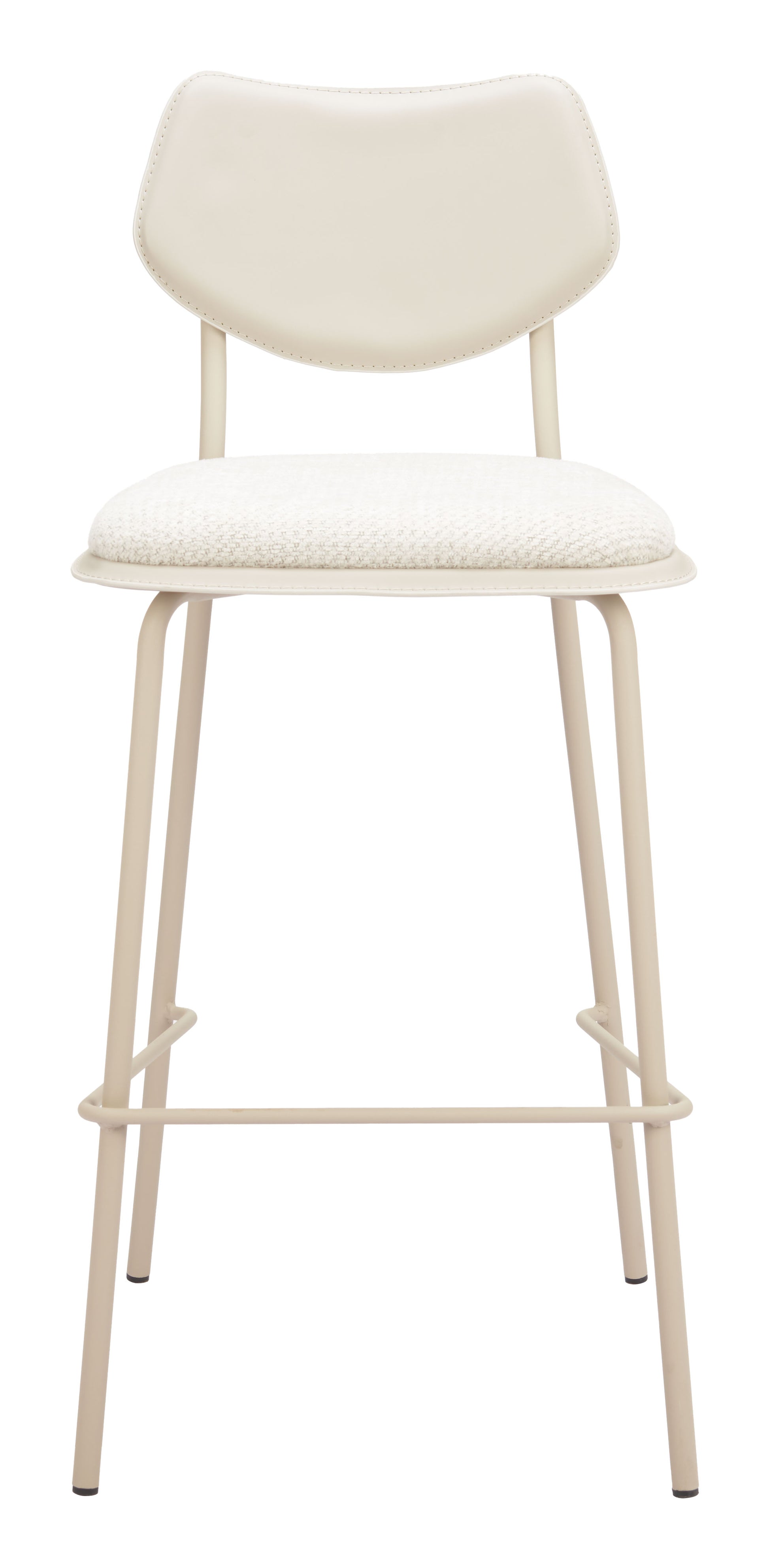 Zeal Barstool (Set of 4) Light Gray & Beige - 3