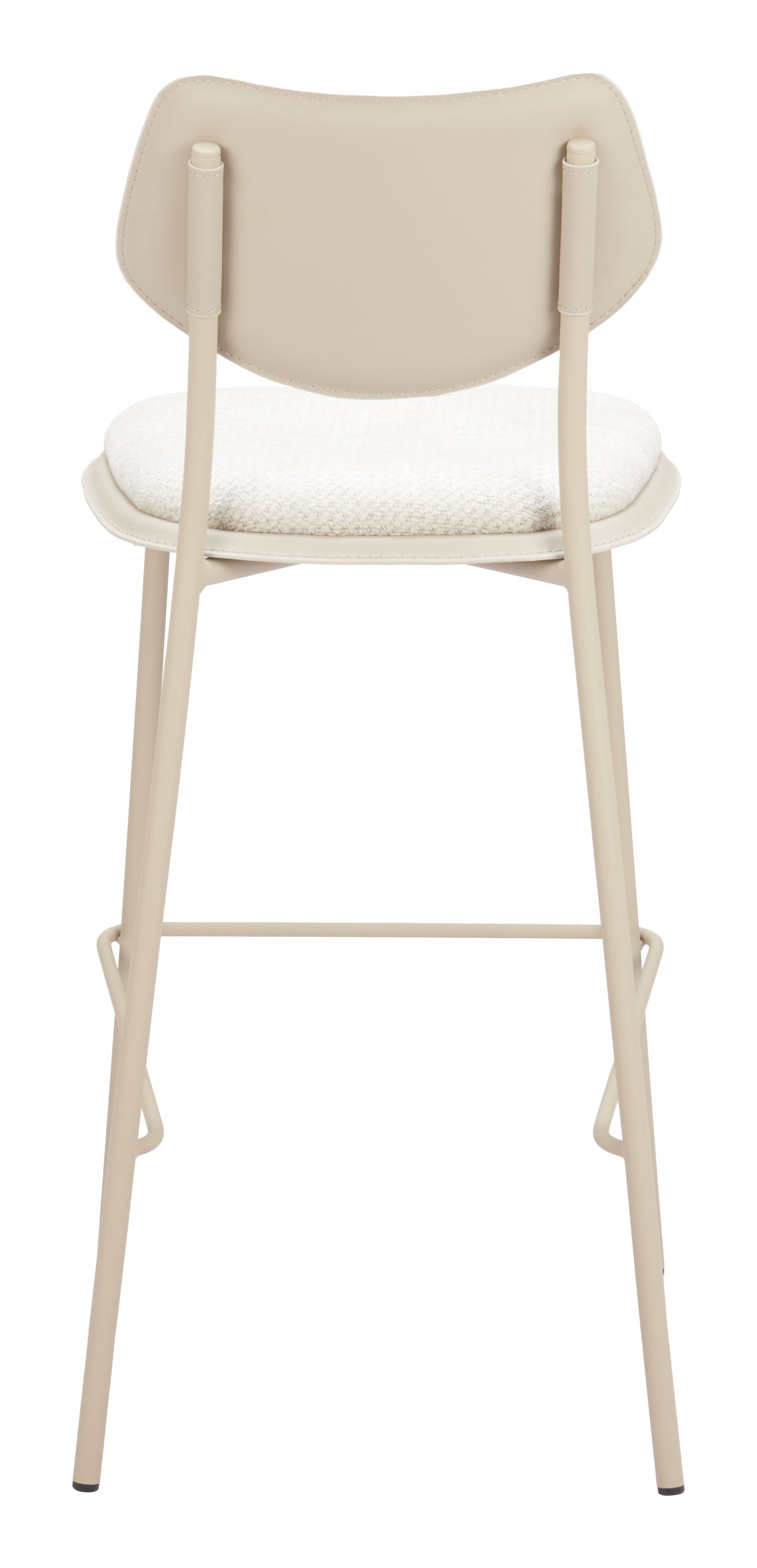 Zeal Barstool (Set of 4) Light Gray & Beige - 4