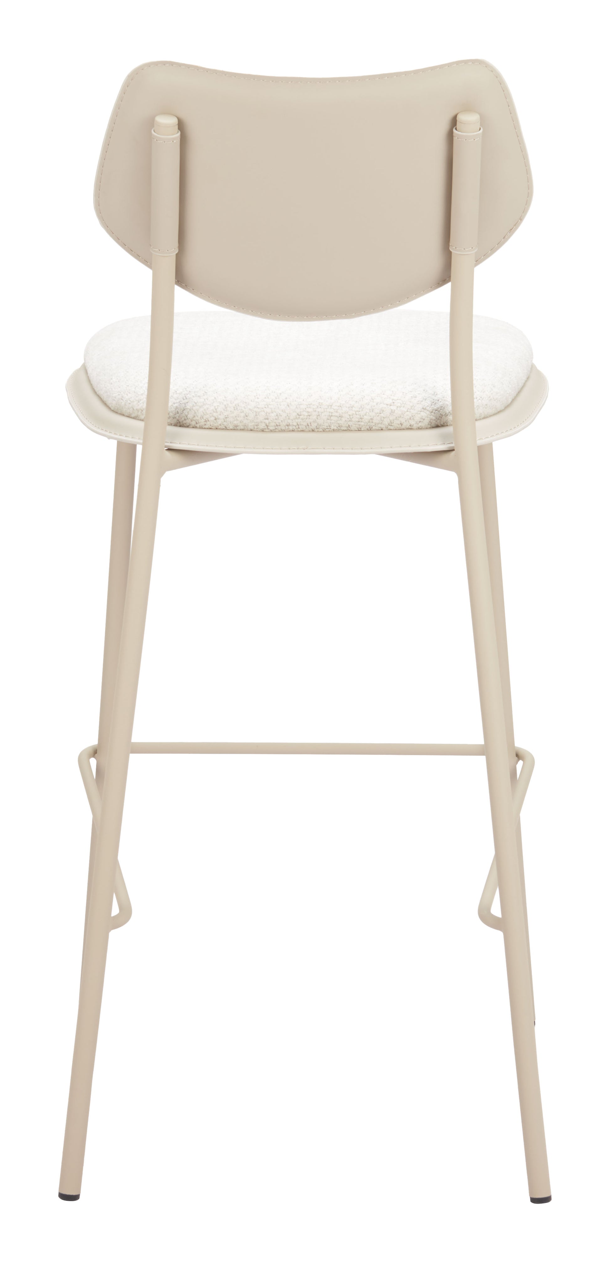 Zeal Barstool (Set of 4) Light Gray & Beige - 4