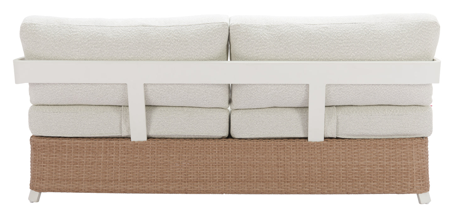 Gelo Sofa White & Brown - 4
