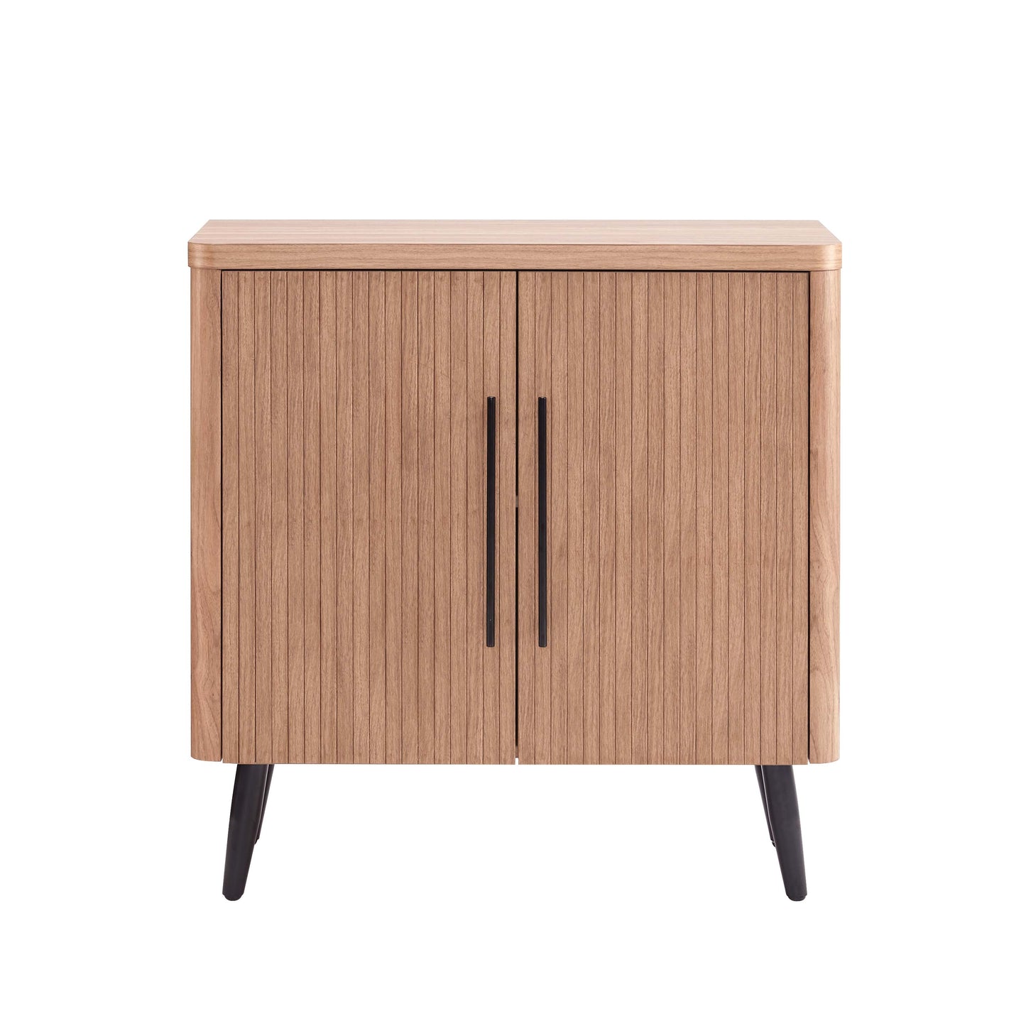 Jodie Mid-Century Modern 31" Fluted Accent Cabinet in Maple AC001-MP