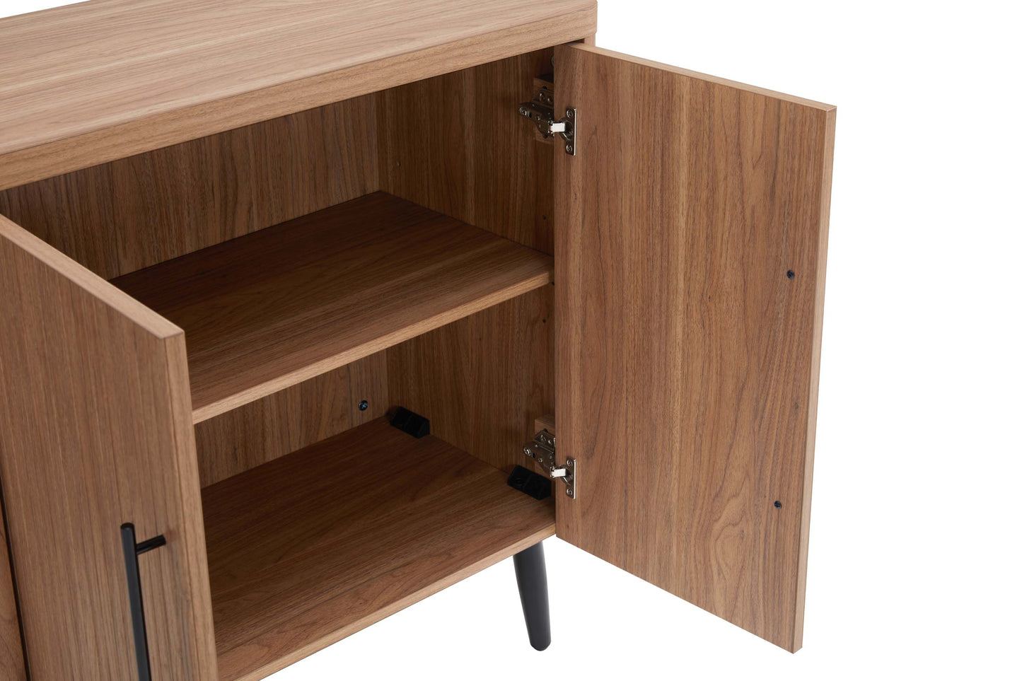 Jodie Mid-Century Modern 31" Fluted Accent Cabinet in Maple AC001-MP