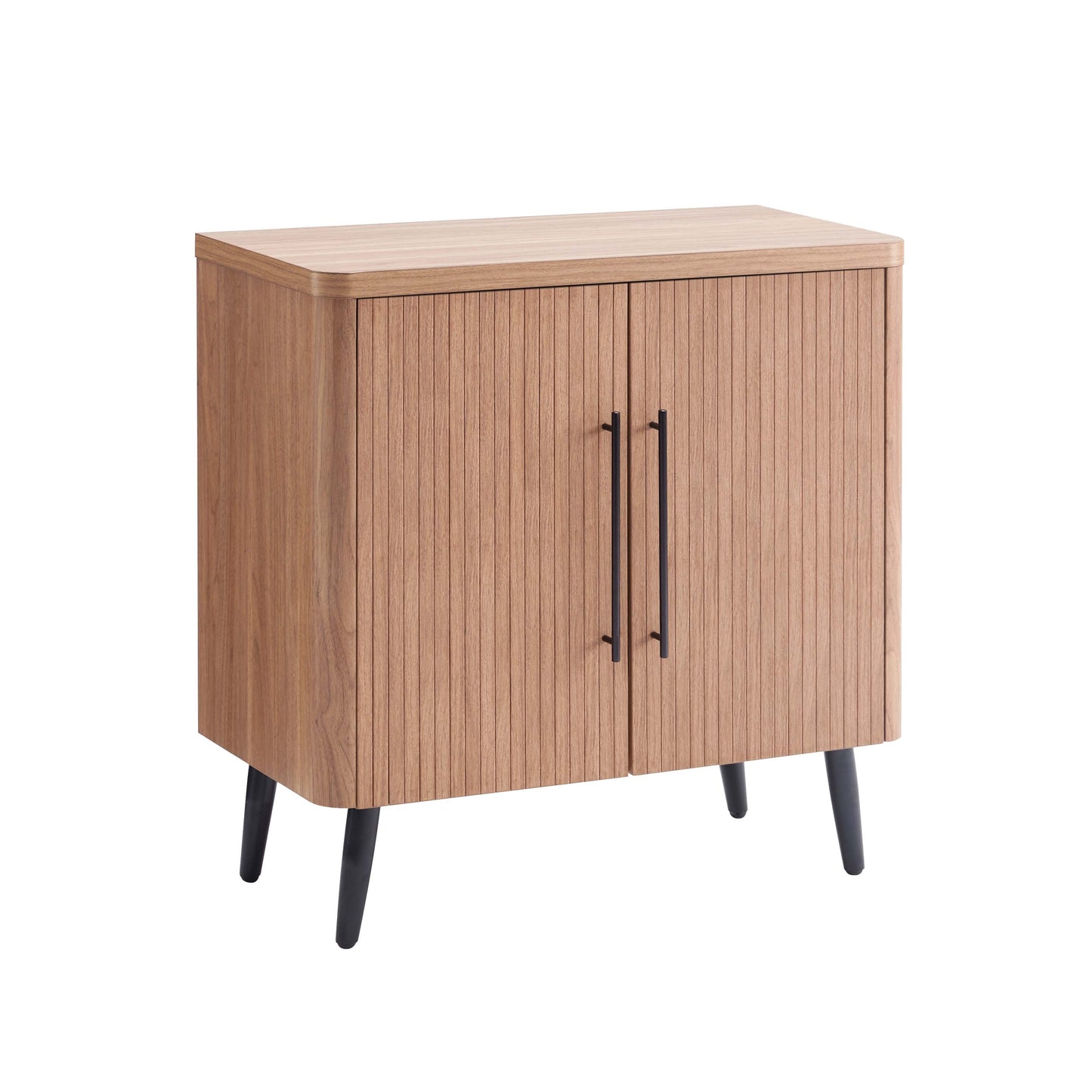 Jodie Mid-Century Modern 31" Fluted Accent Cabinet in Maple AC001-MP