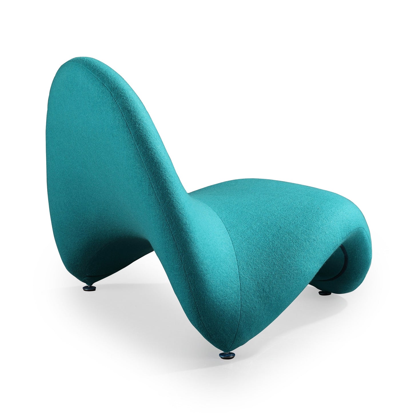 MoMa Modern Wool Blend Accent Chair in Teal AC009-TL