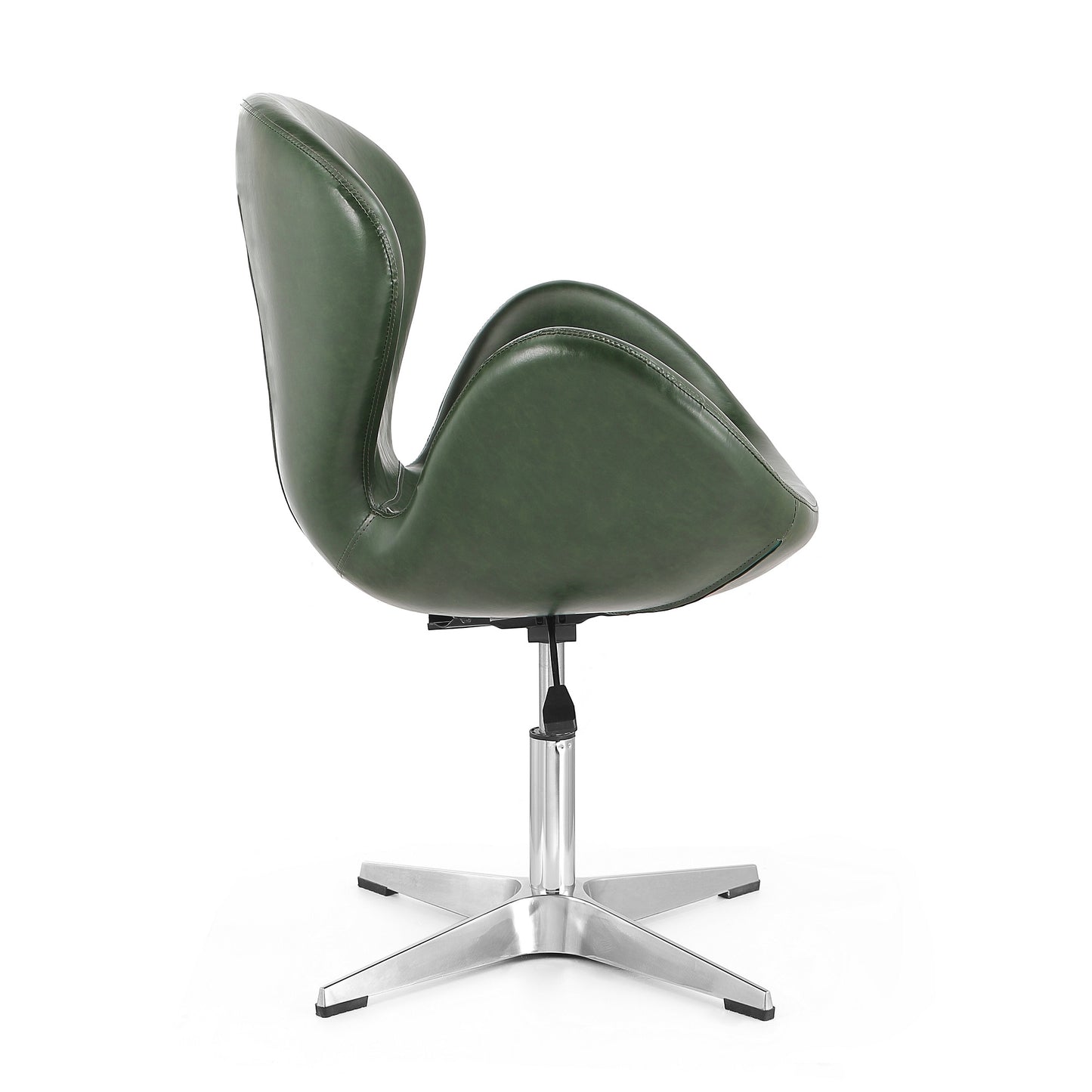 Raspberry Modern Upholstered Swivel Lounge Chair in Forest Green AC038-FG
