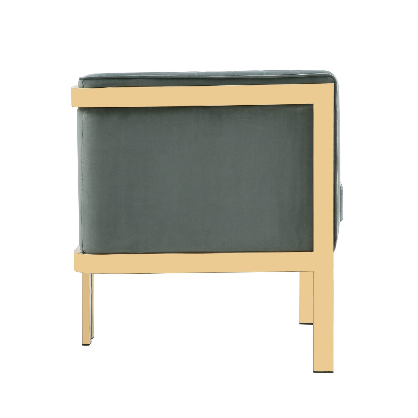 Paramount Modern Velvet Lounge Chair in Warm Gray AC053-GY