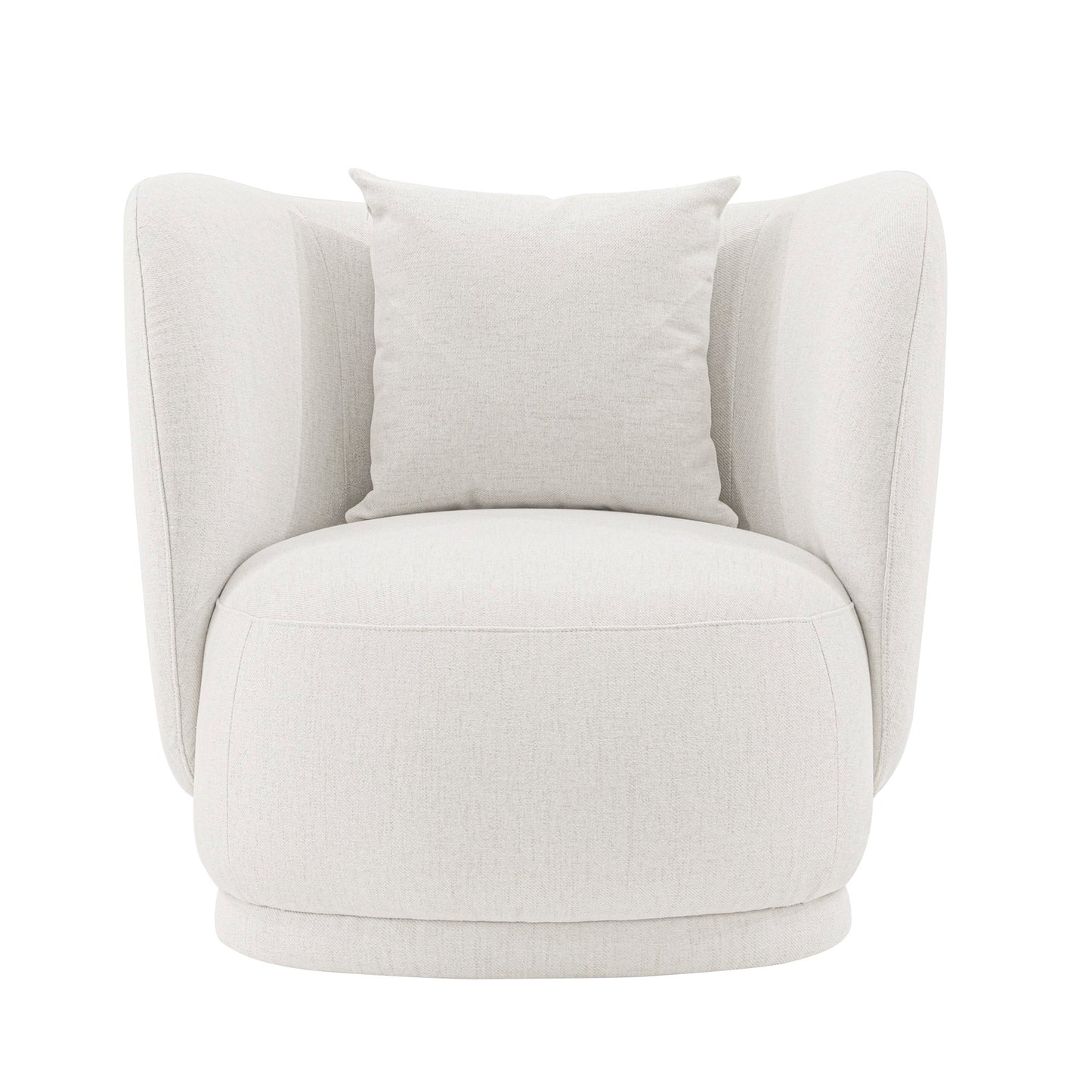 Siri Modern Upholstered Lounge Chair in Cream AC057-CR