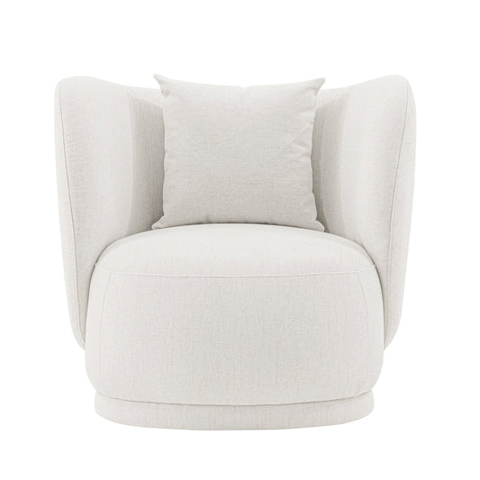 Siri Modern Upholstered Lounge Chair in Cream AC057-CR