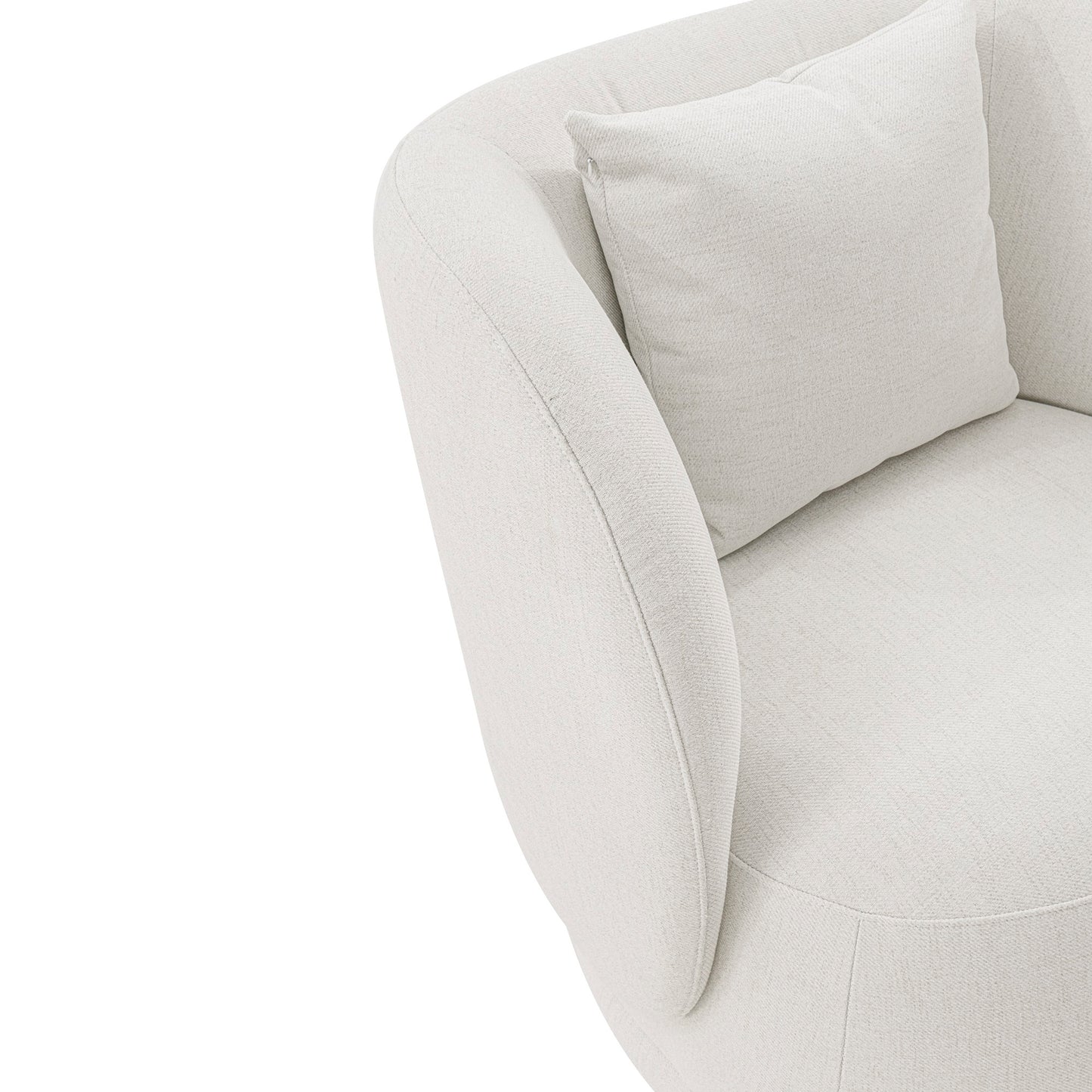 Siri Modern Upholstered Lounge Chair in Cream AC057-CR