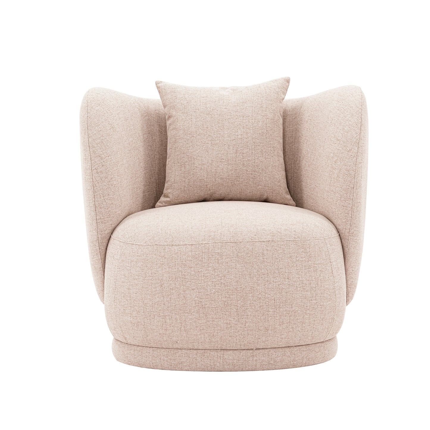 Siri Modern Upholstered Lounge Chair in Wheat AC057-WT