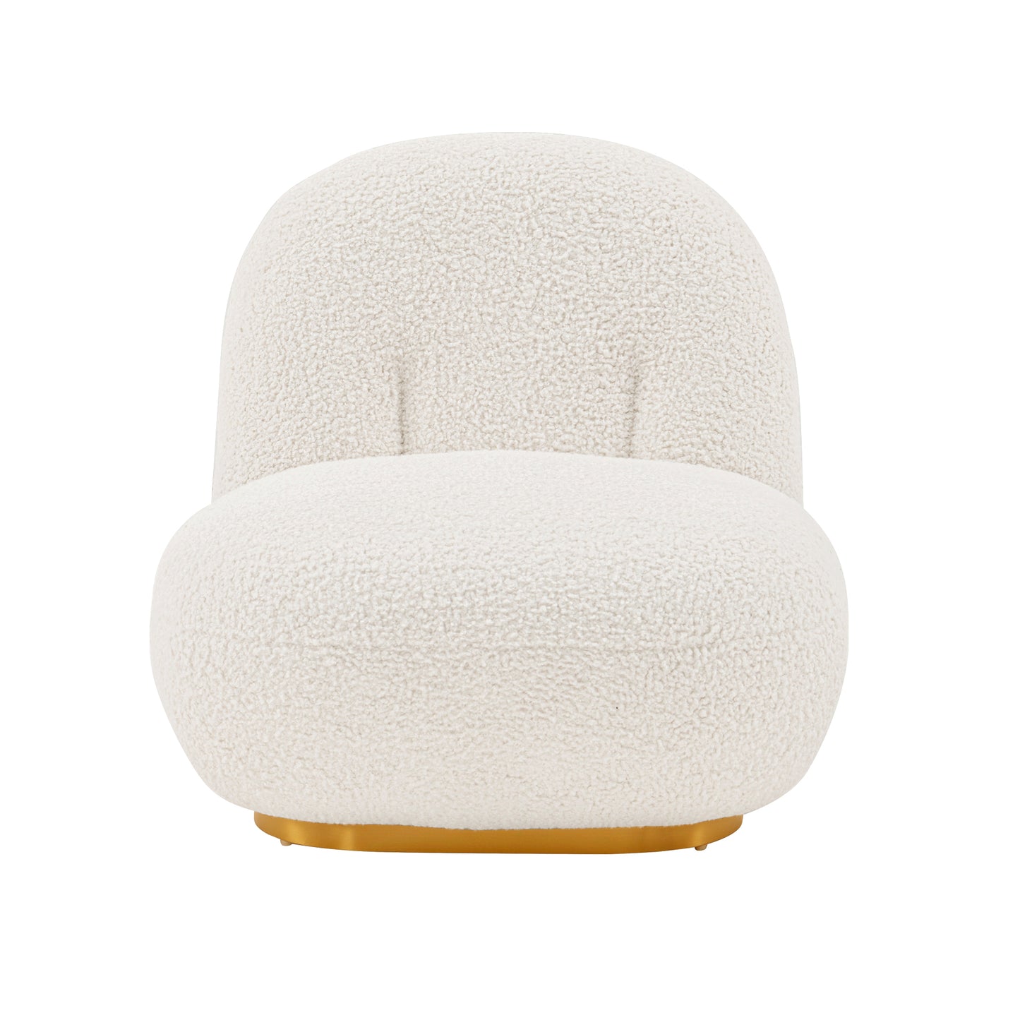Edina Modern Boucle Lounge Chair in White AC059-WH
