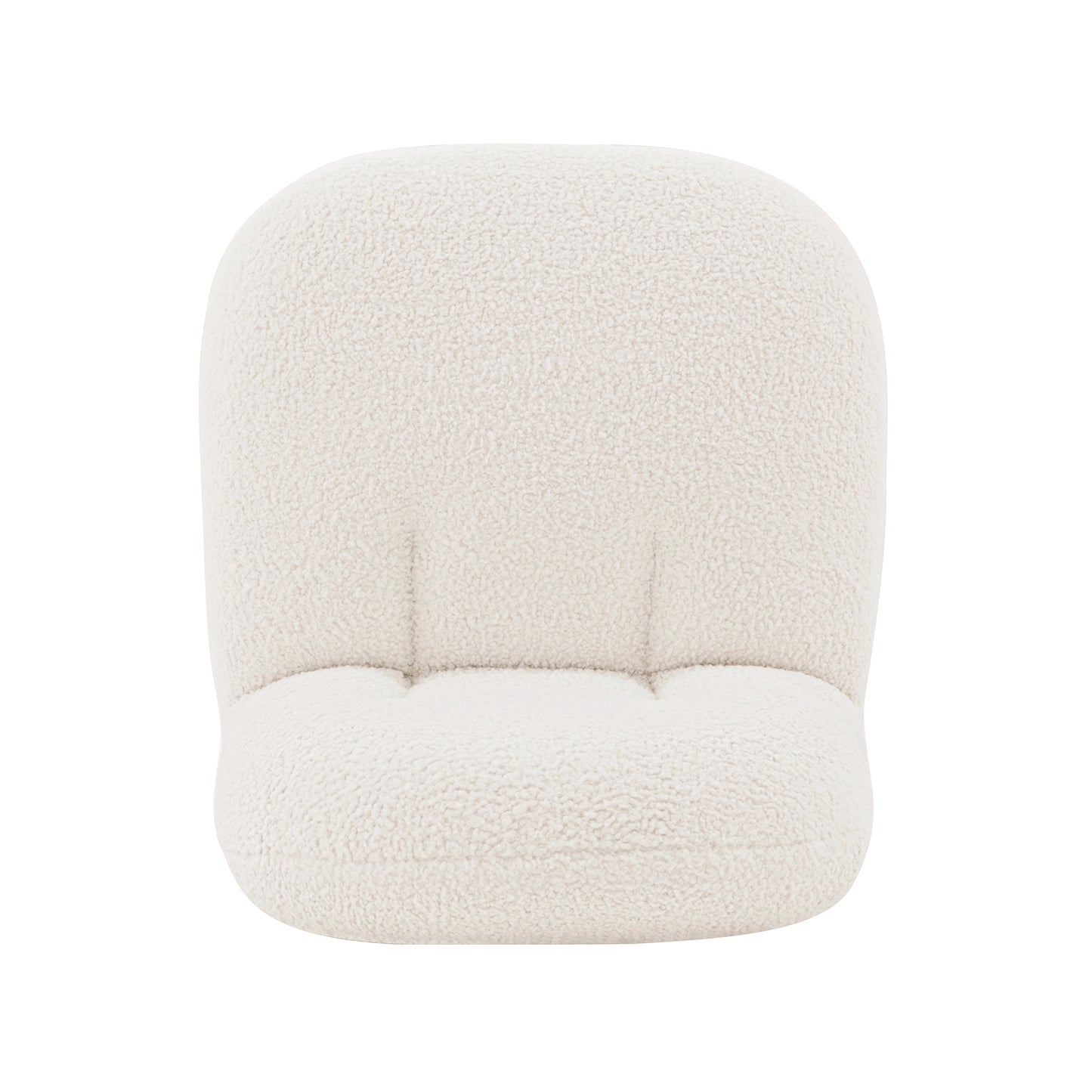 Edina Modern Boucle Lounge Chair in White AC059-WH