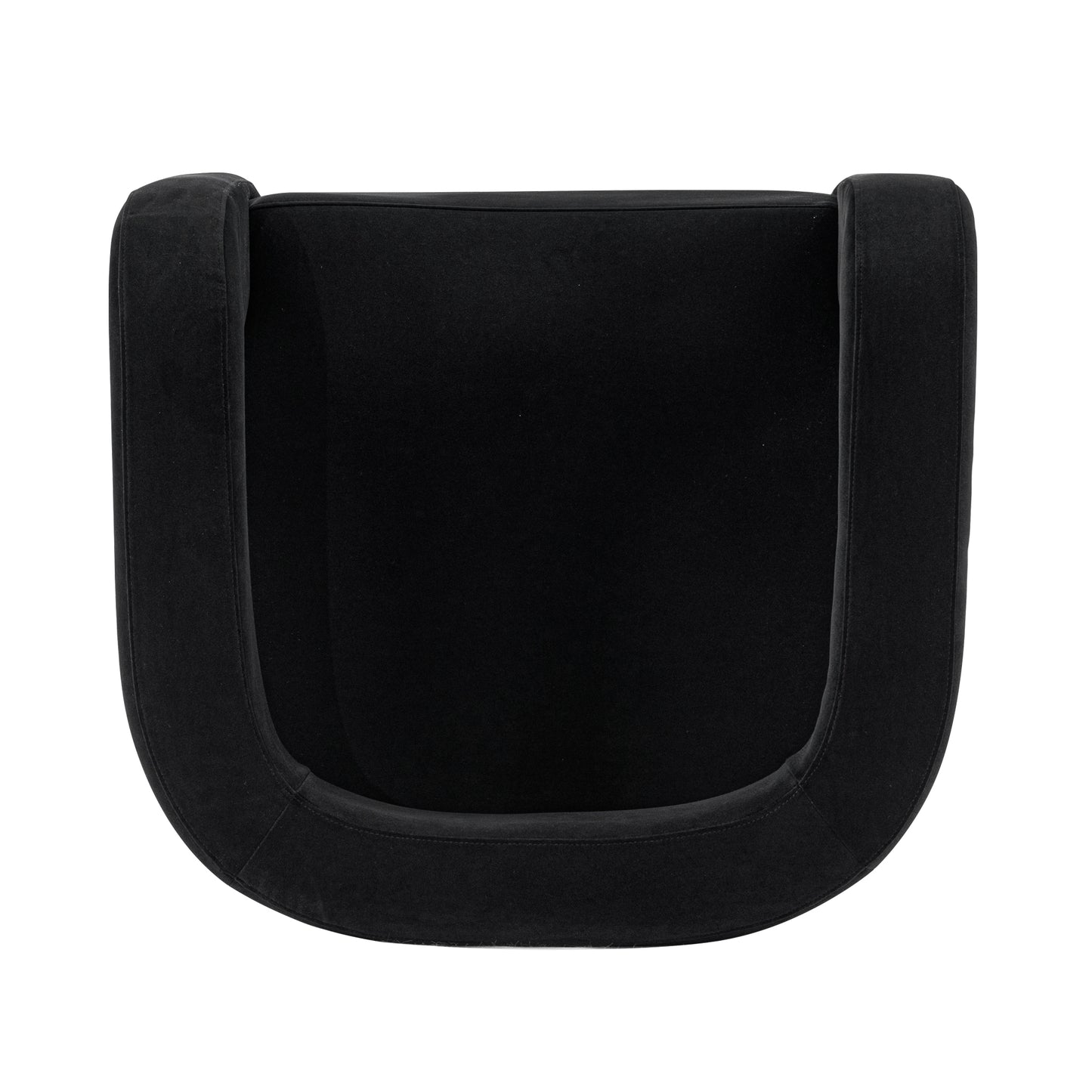 Amirah Modern Velvet Lounge Chair in Black AC060-BK