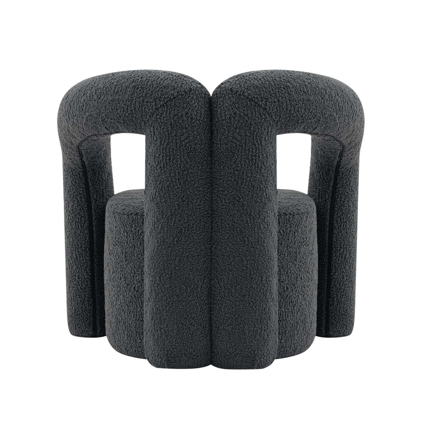 Darian Modern Boucle Lounge Chair in Black AC061-BK