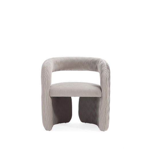 Corvette Mid-Century Modern Velvet Lounge Chair in Dove AC068-DO