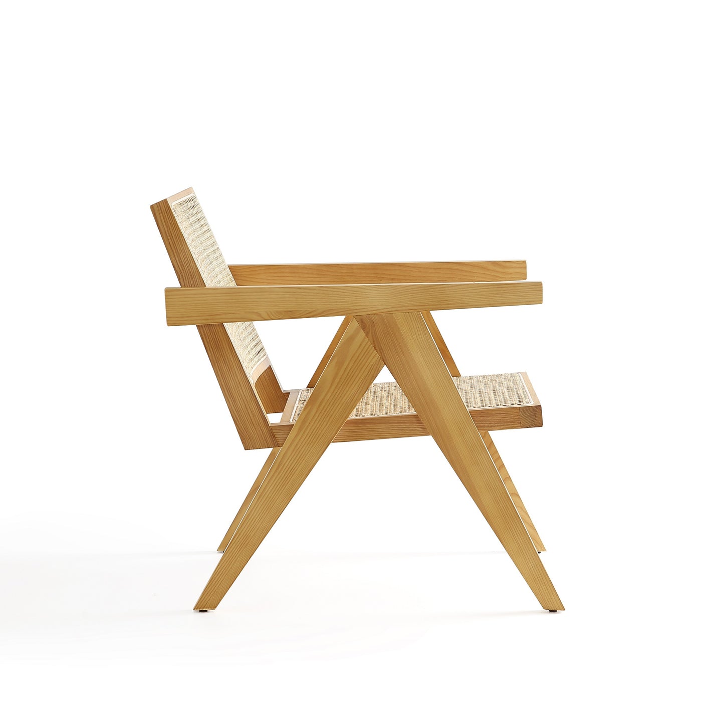 Manhattan Comfort Hamlet Accent Chair in Nature Cane ACCA04-NA