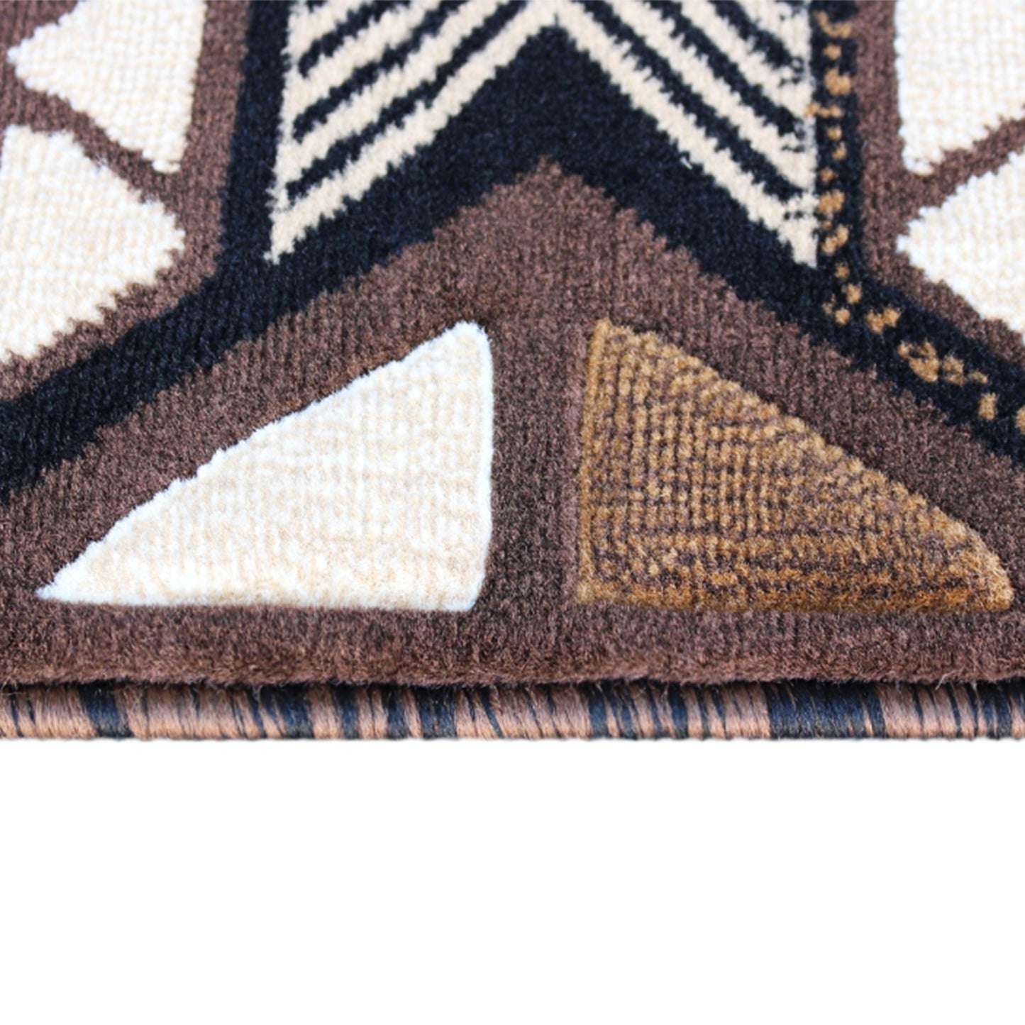 Mohave Collection 5' x 7' Chocolate Traditional Southwestern Style Area Rug - Olefin Fibers with Jute Backing Chocolate