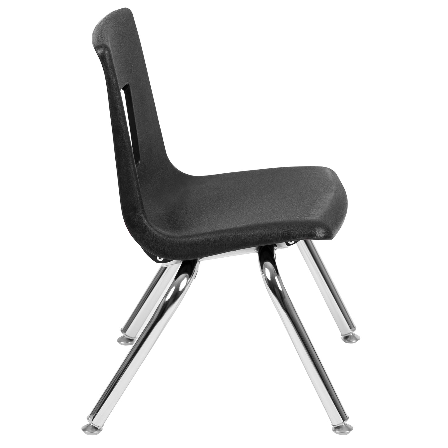 Mickey Advantage Black Student Stack School Chair - 12-inch Black