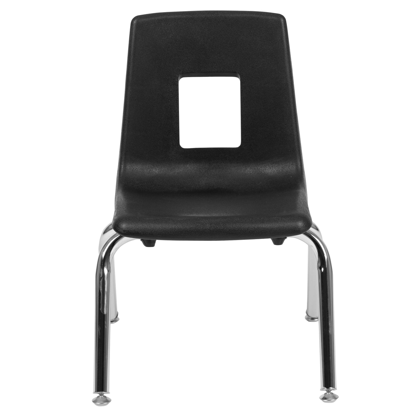 Mickey Advantage Black Student Stack School Chair - 12-inch Black