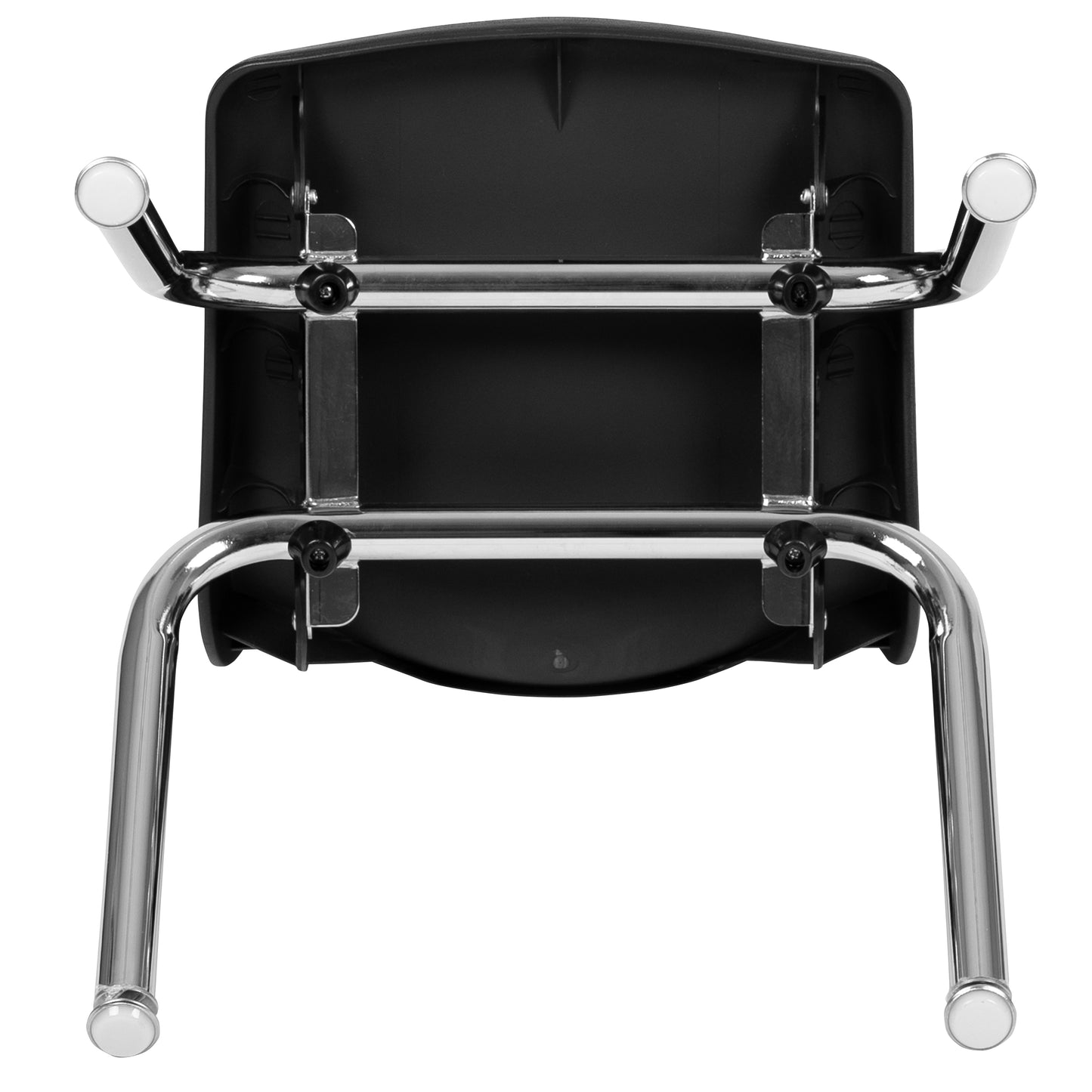 Mickey Advantage Black Student Stack School Chair - 12-inch Black