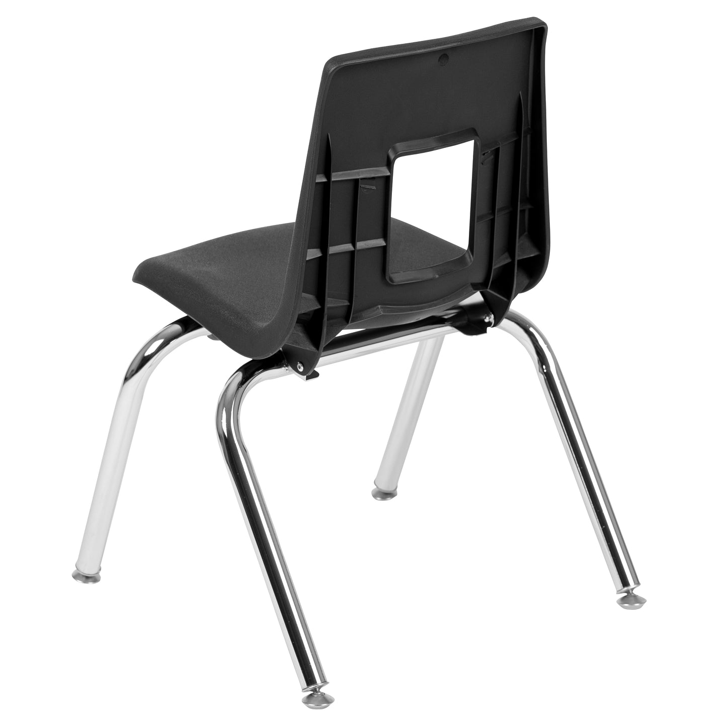 Mickey Advantage Black Student Stack School Chair - 14-inch Black