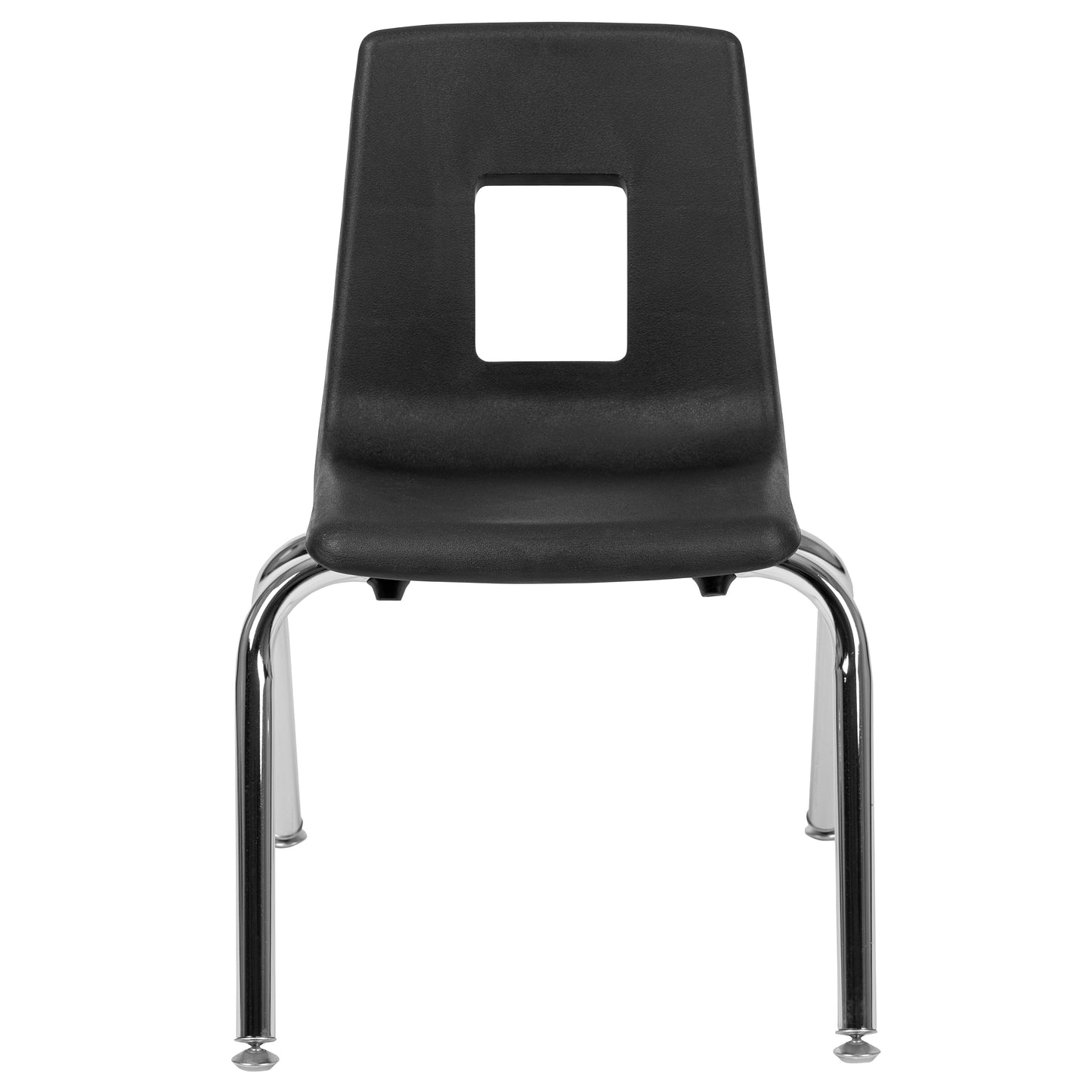 Mickey Advantage Black Student Stack School Chair - 14-inch Black