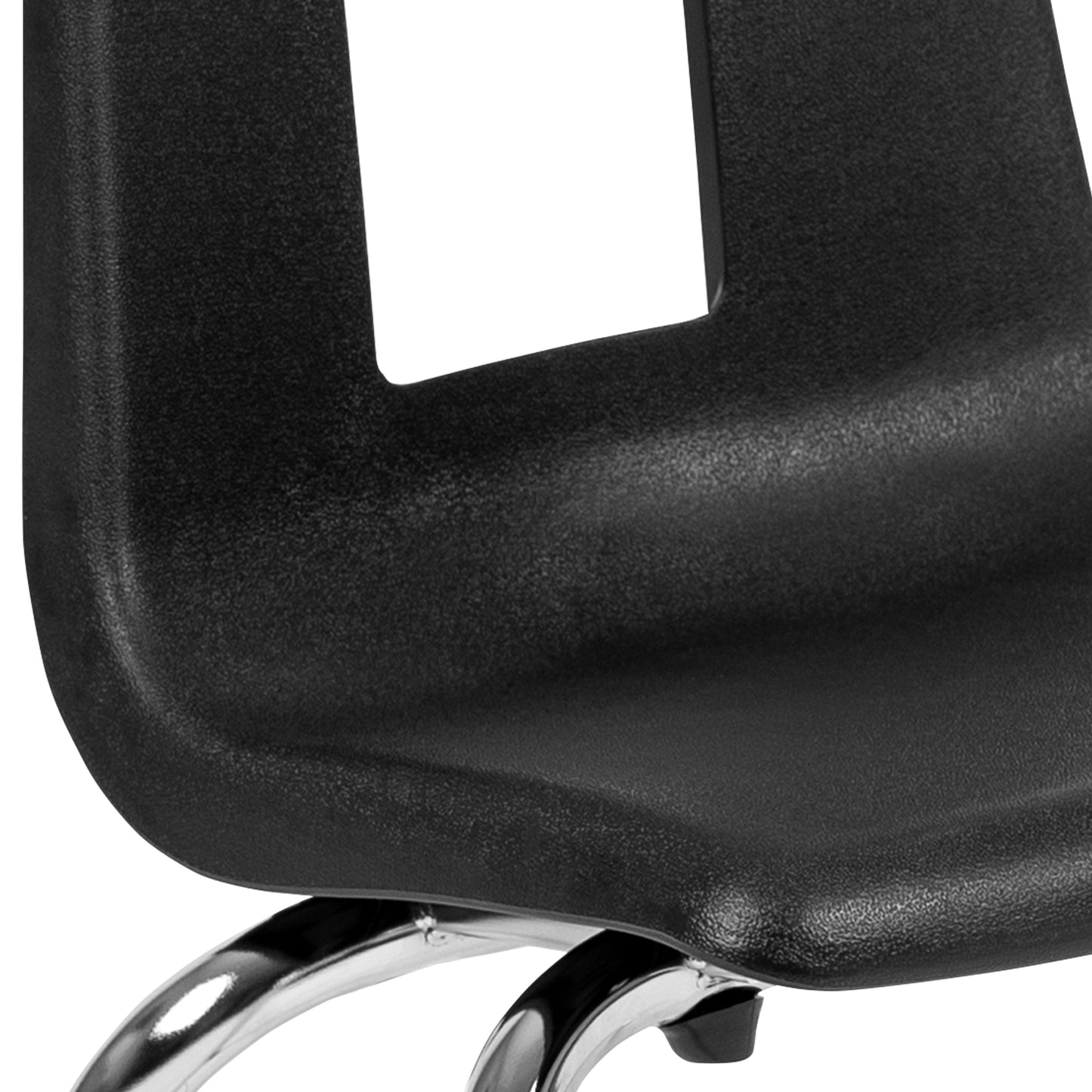 Mickey Advantage Black Student Stack School Chair - 14-inch Black