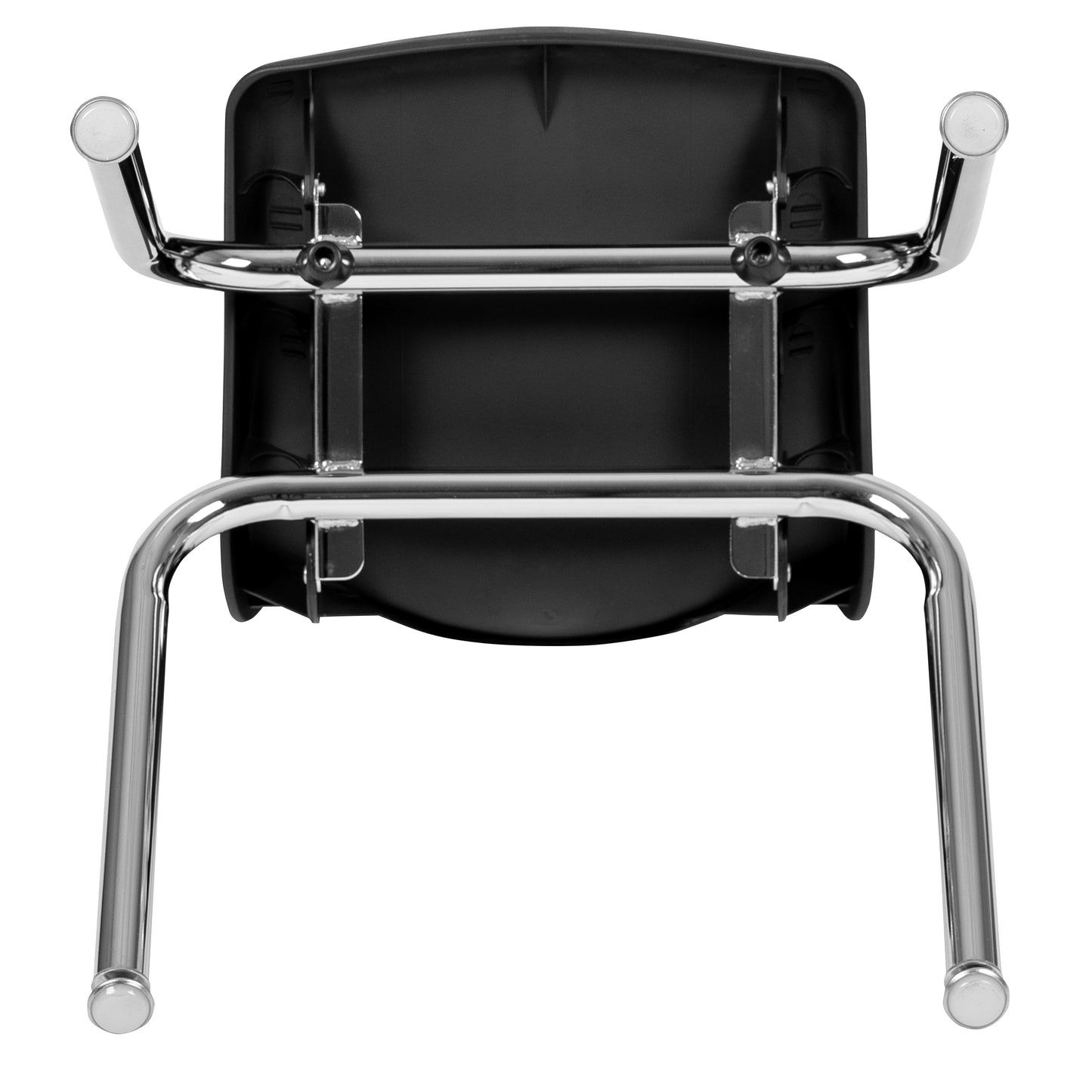 Mickey Advantage Black Student Stack School Chair - 14-inch Black