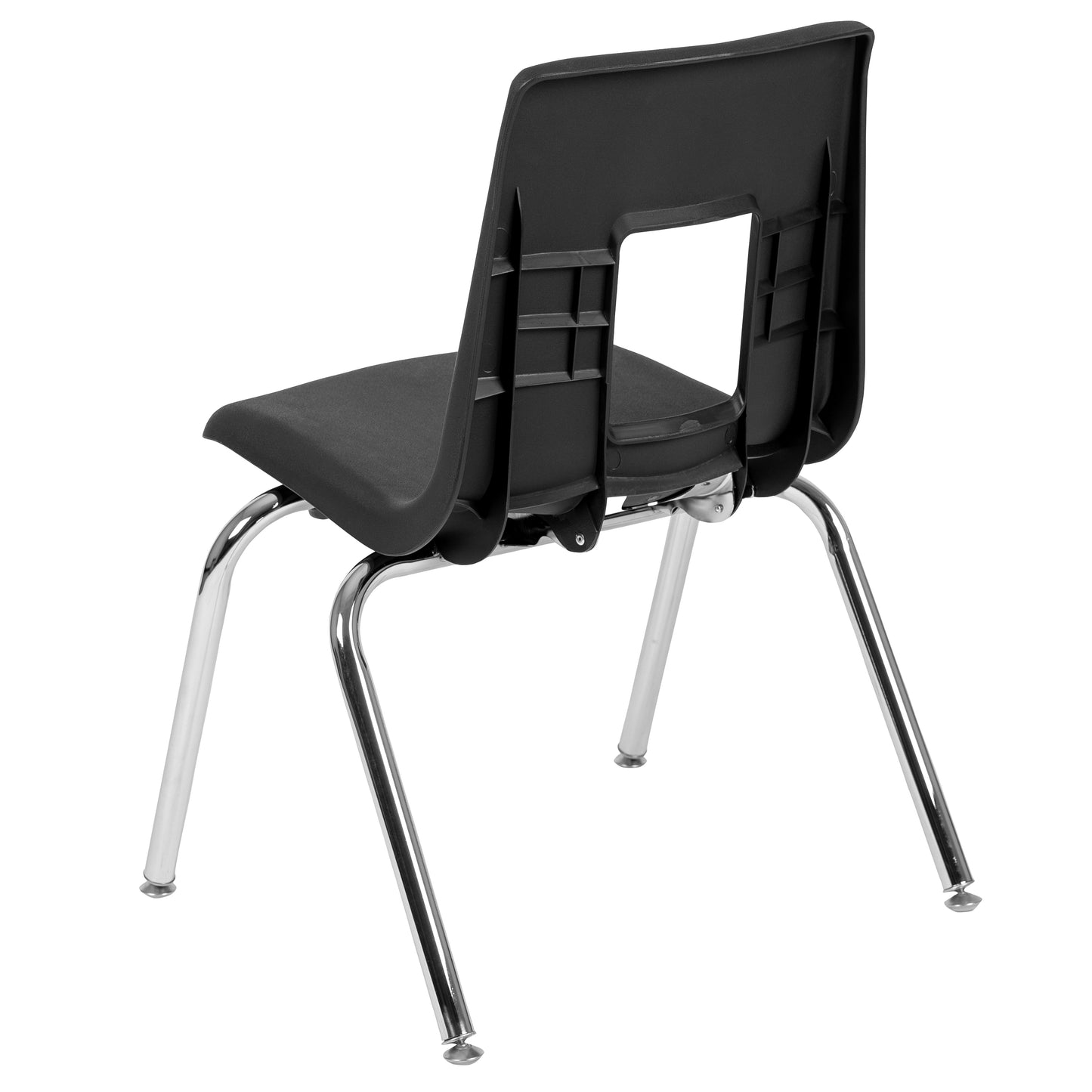 Mickey Advantage Black Student Stack School Chair - 16-inch Black
