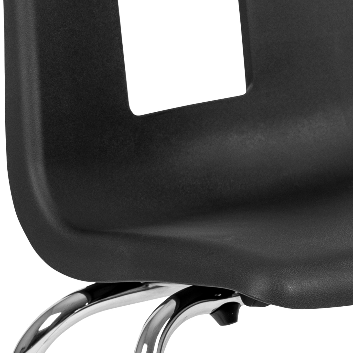 Mickey Advantage Black Student Stack School Chair - 16-inch Black