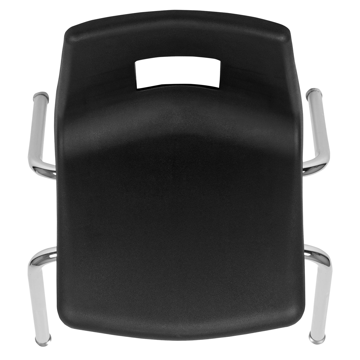 Mickey Advantage Black Student Stack School Chair - 16-inch Black