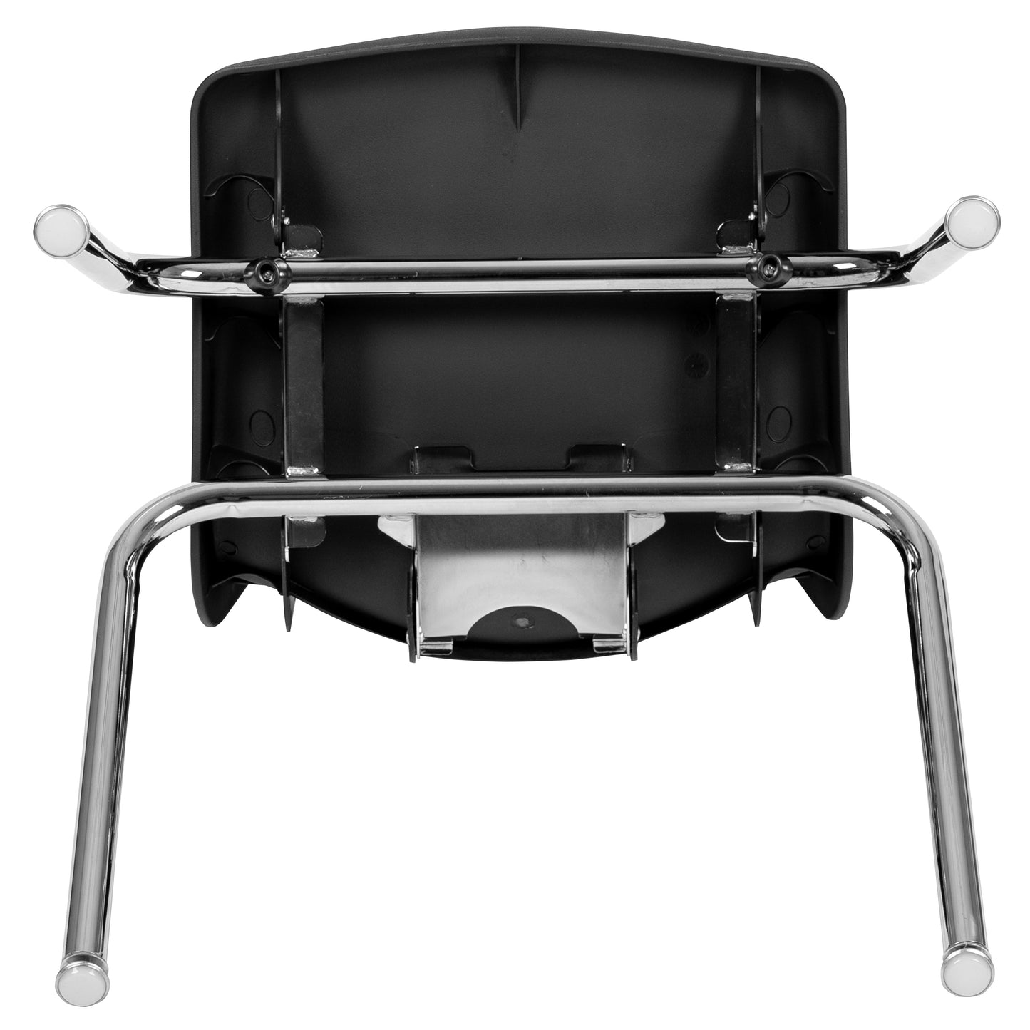 Mickey Advantage Black Student Stack School Chair - 16-inch Black