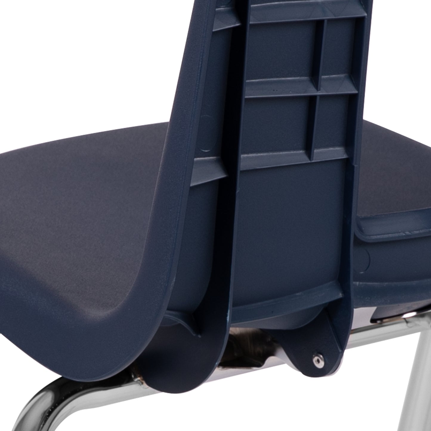 Mickey Advantage Navy Student Stack School Chair - 16-inch Navy