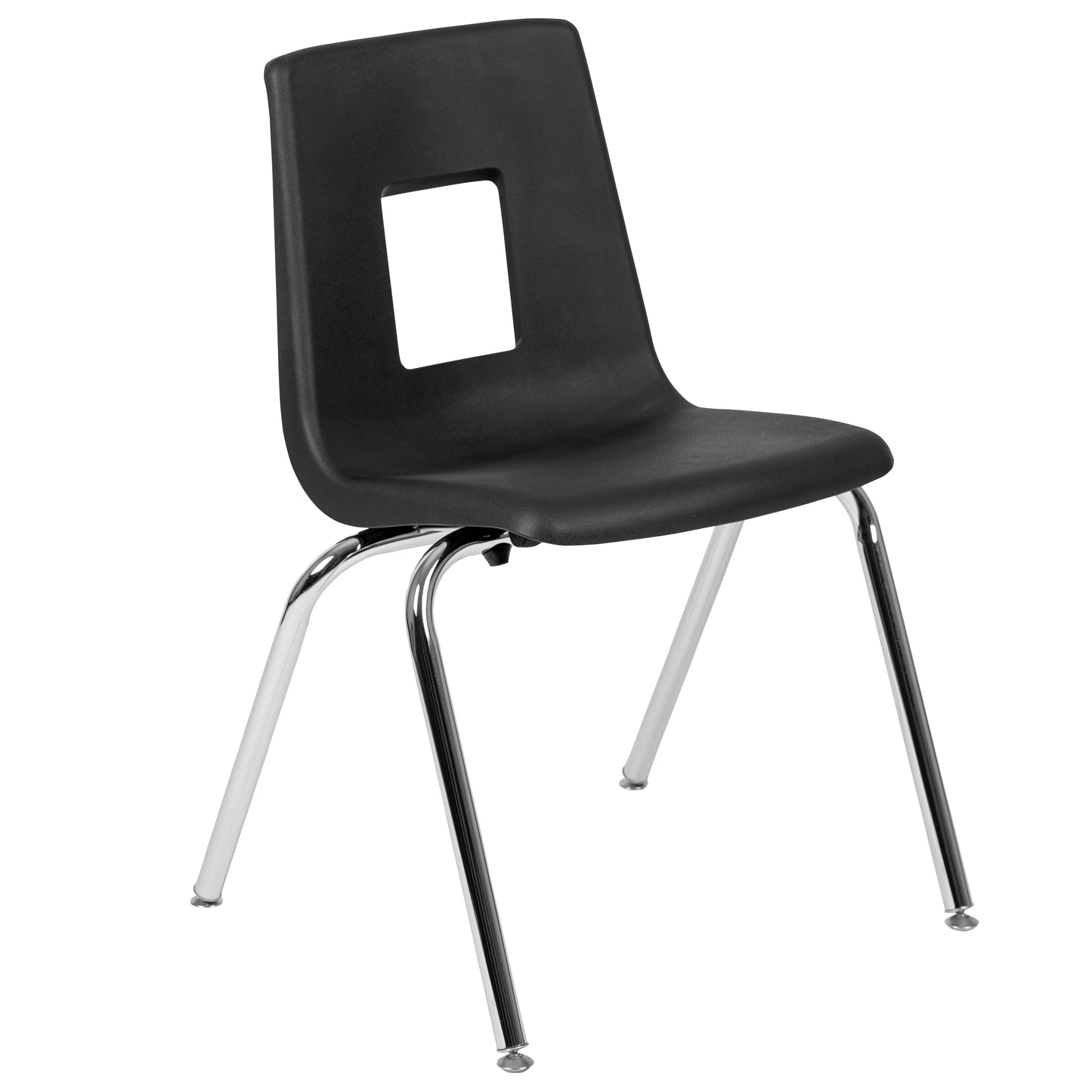 Mickey Advantage Black Student Stack School Chair - 18-inch Black