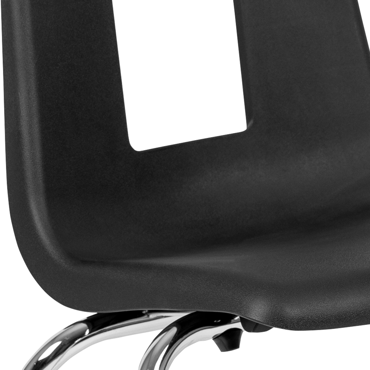 Mickey Advantage Black Student Stack School Chair - 18-inch Black