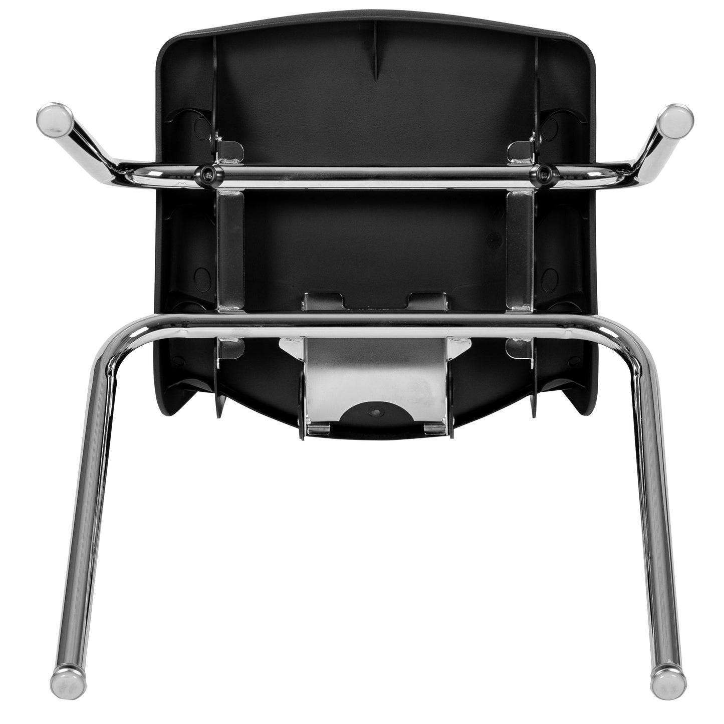 Mickey Advantage Black Student Stack School Chair - 18-inch Black