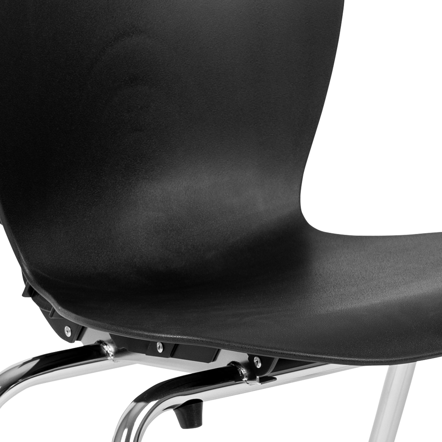 Mickey Advantage Titan Black Student Stack School Chair - 18-inch Black