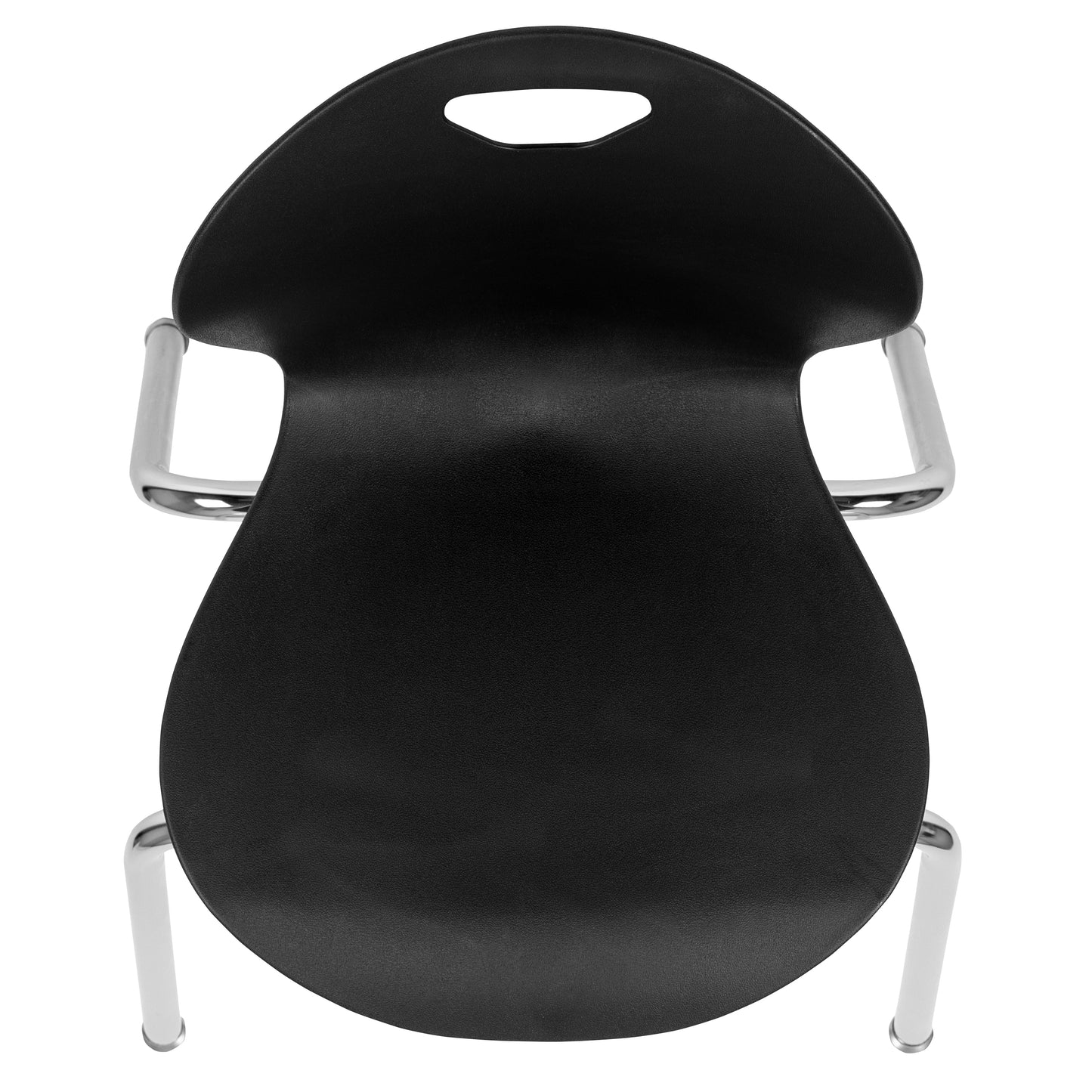 Mickey Advantage Titan Black Student Stack School Chair - 18-inch Black