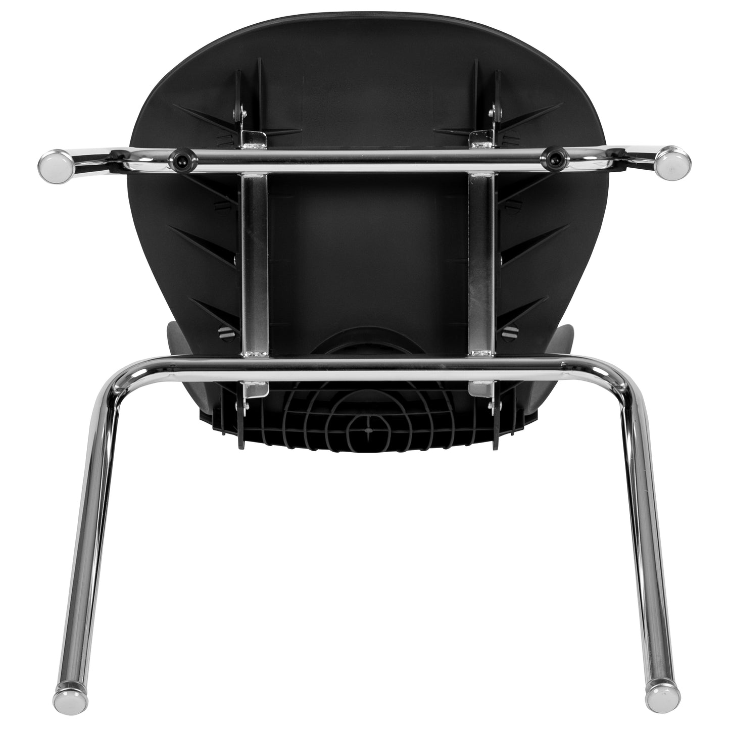 Mickey Advantage Titan Black Student Stack School Chair - 18-inch Black