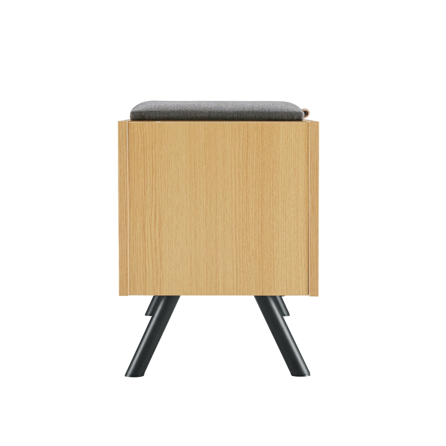 Paloma Modern Accent Storage Bench in Light Oak AF002-NA