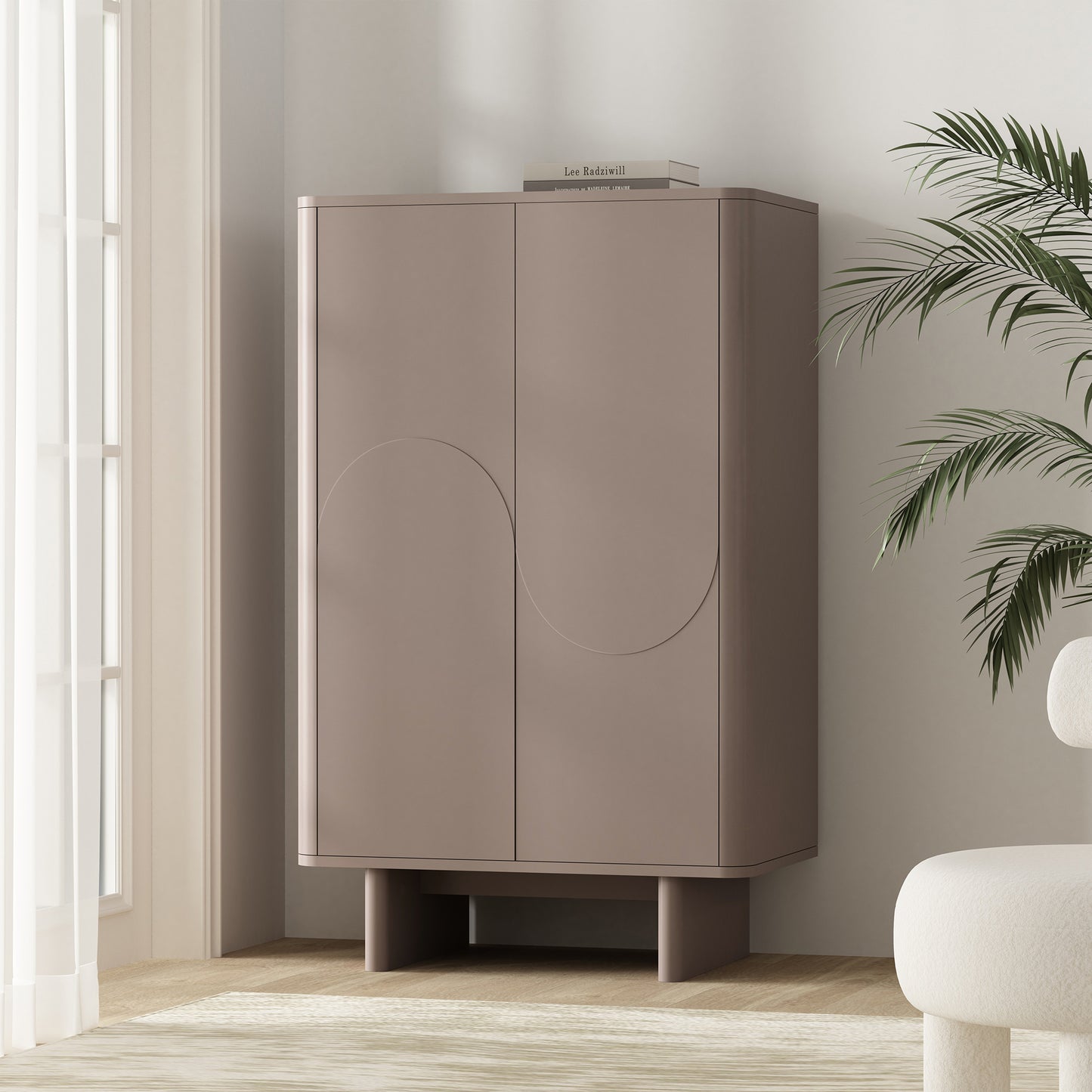Ella Modern 32" Accent Cabinet in Mocha AF003-MO