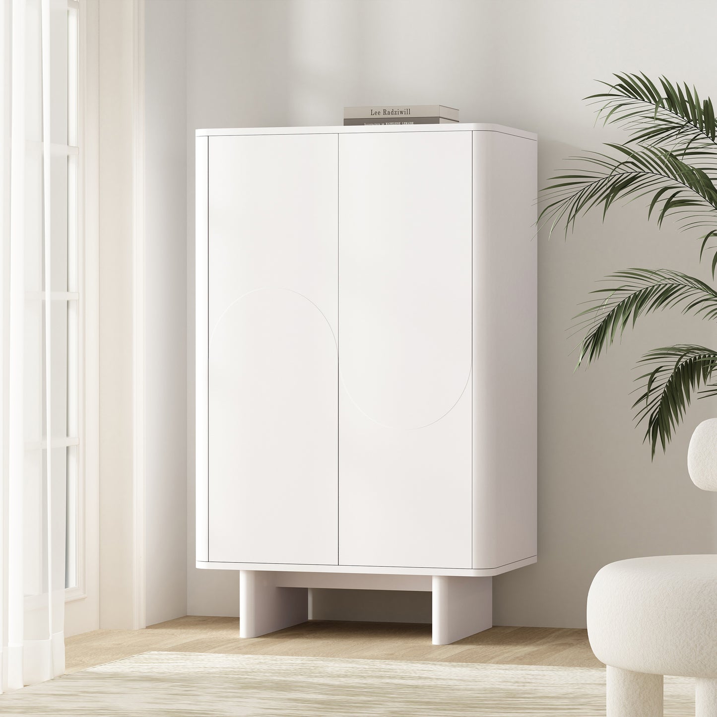 Ella Modern 32" Accent Cabinet in White AF003-WH