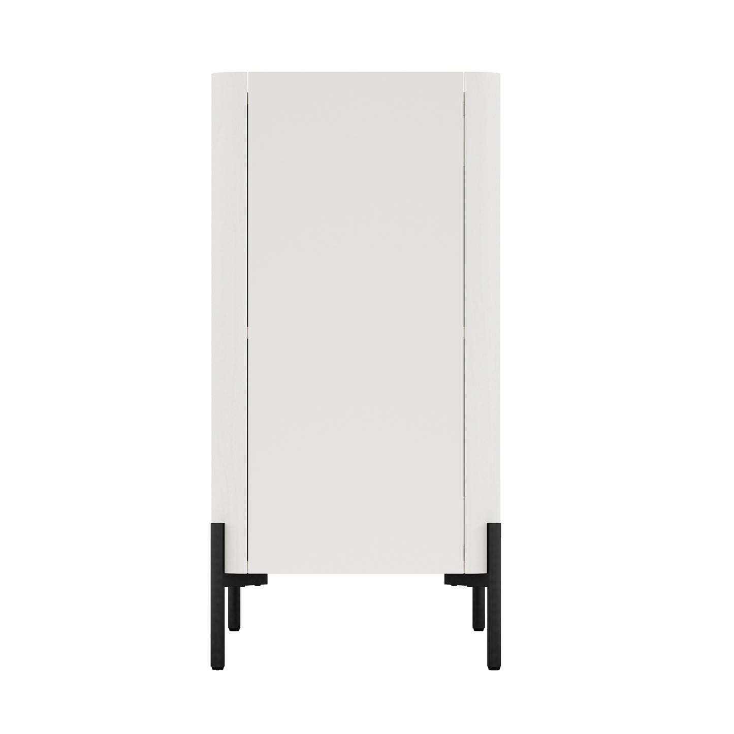 Abbey Modern 32" Accent Cabinet in Maple and Off White AF004-OW