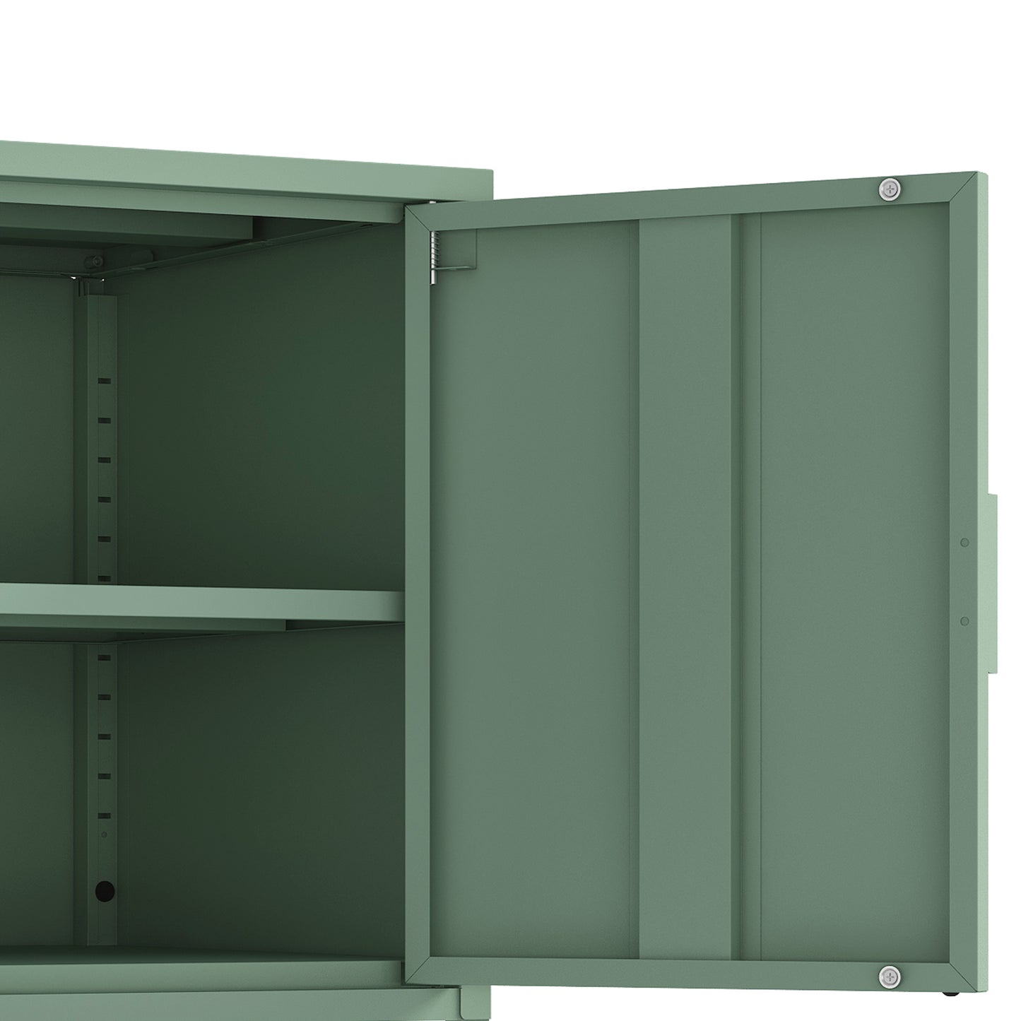 Ava Modern 24" Metal Accent Cabinet in Sage Green AF005-GR