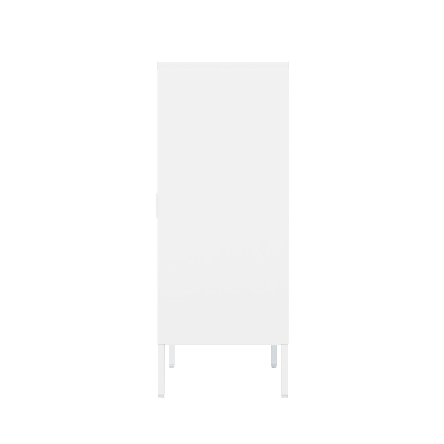 Naomi Modern 32" Metal Accent Cabinet in White AF006-WH
