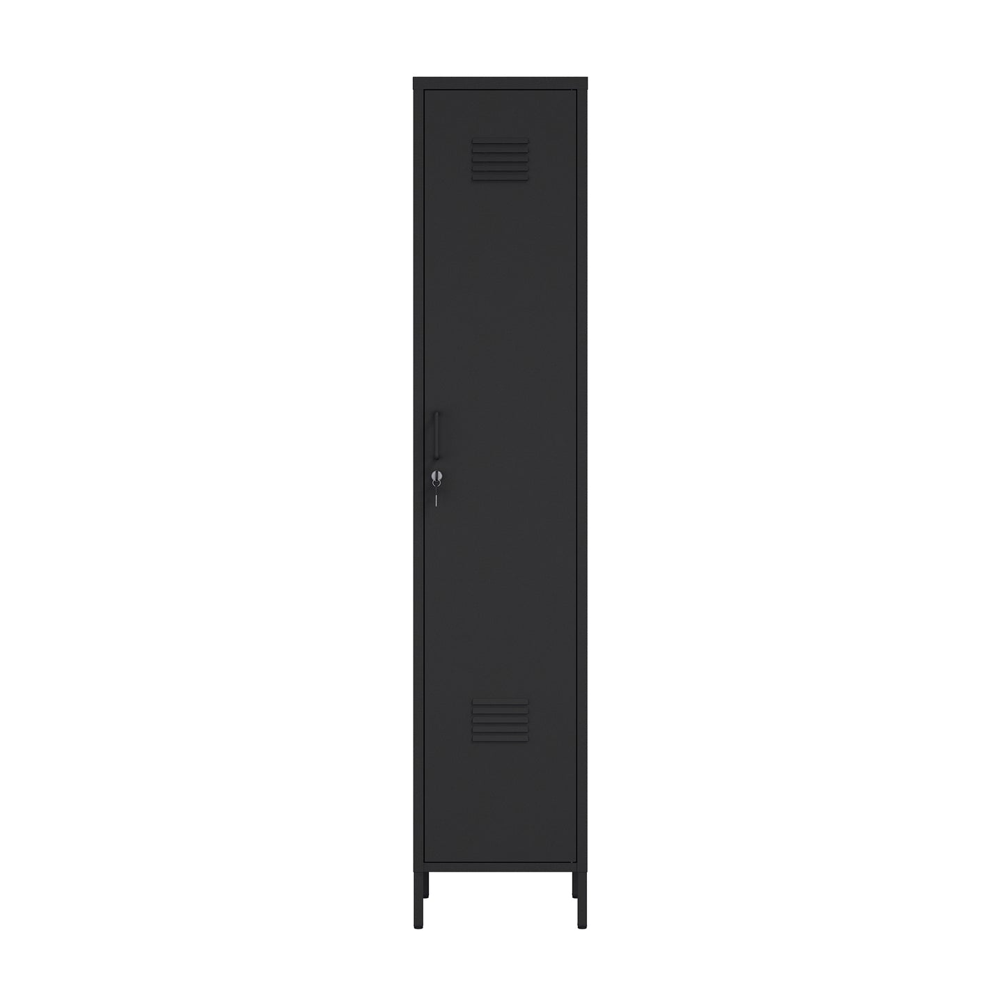 Naomi Modern 15" Metal Storage Cabinet in Black AF007-BK