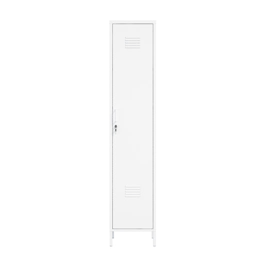 Naomi Modern 15" Metal Storage Cabinet in White AF007-WH