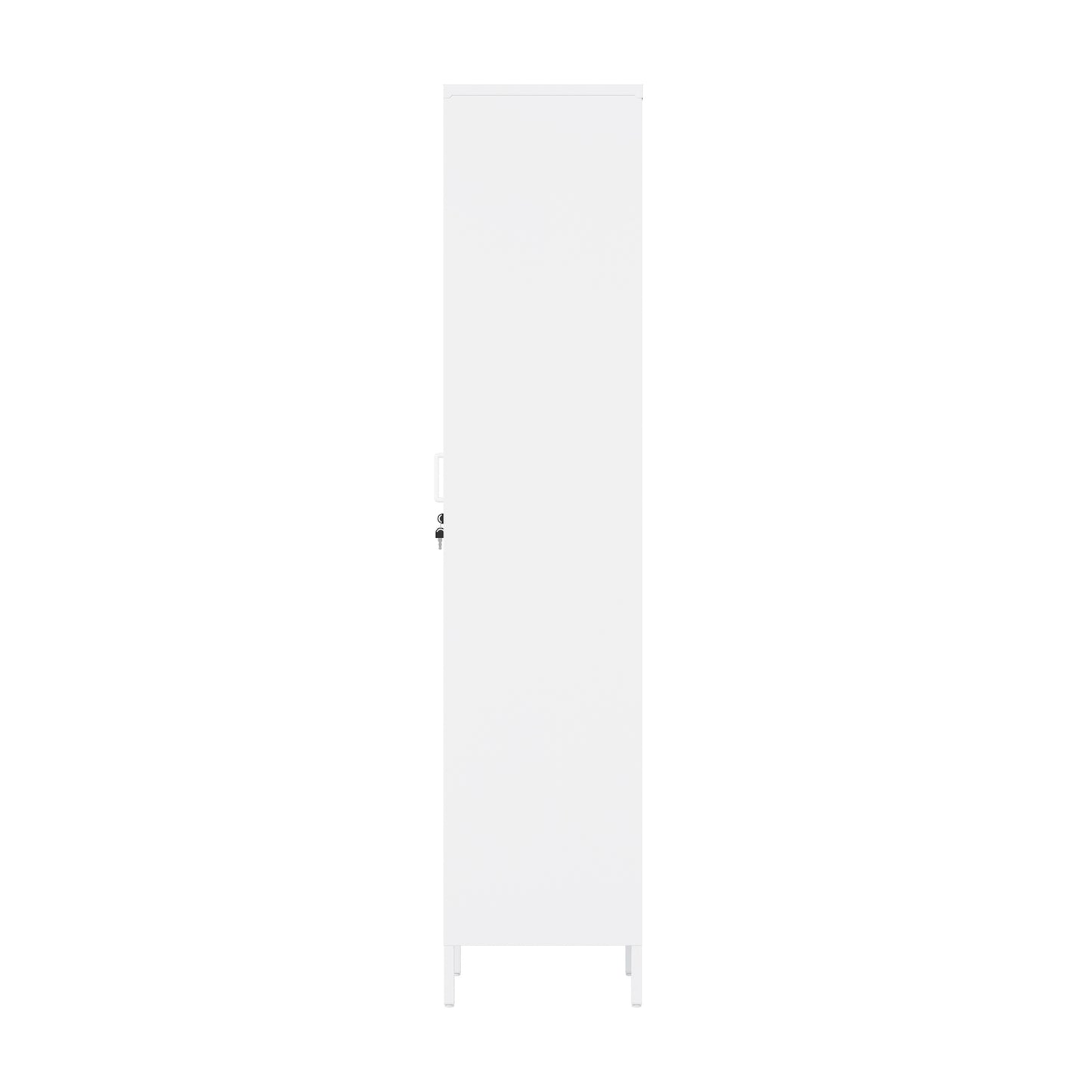 Naomi Modern 15" Metal Storage Cabinet in White AF007-WH